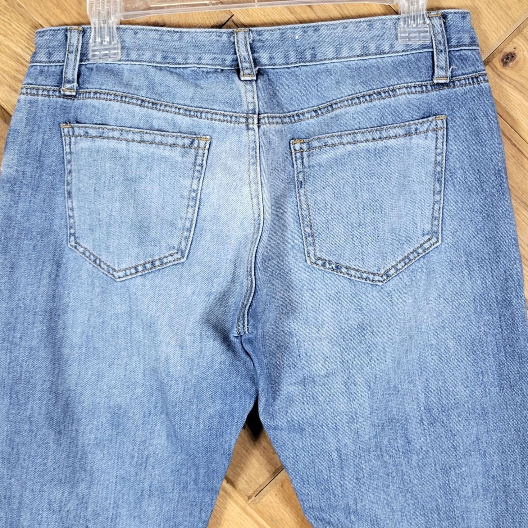 Mason's Ashley Mason Women's Denim Distressed Raw Hem Ankle Jeans Blue Juniors Size 7 Jeans Distressed Pockets 5-Pocket Design Ankle Denim Jeans Mens Size 28" / US 6 / IT 42 - 6 Thumbnail