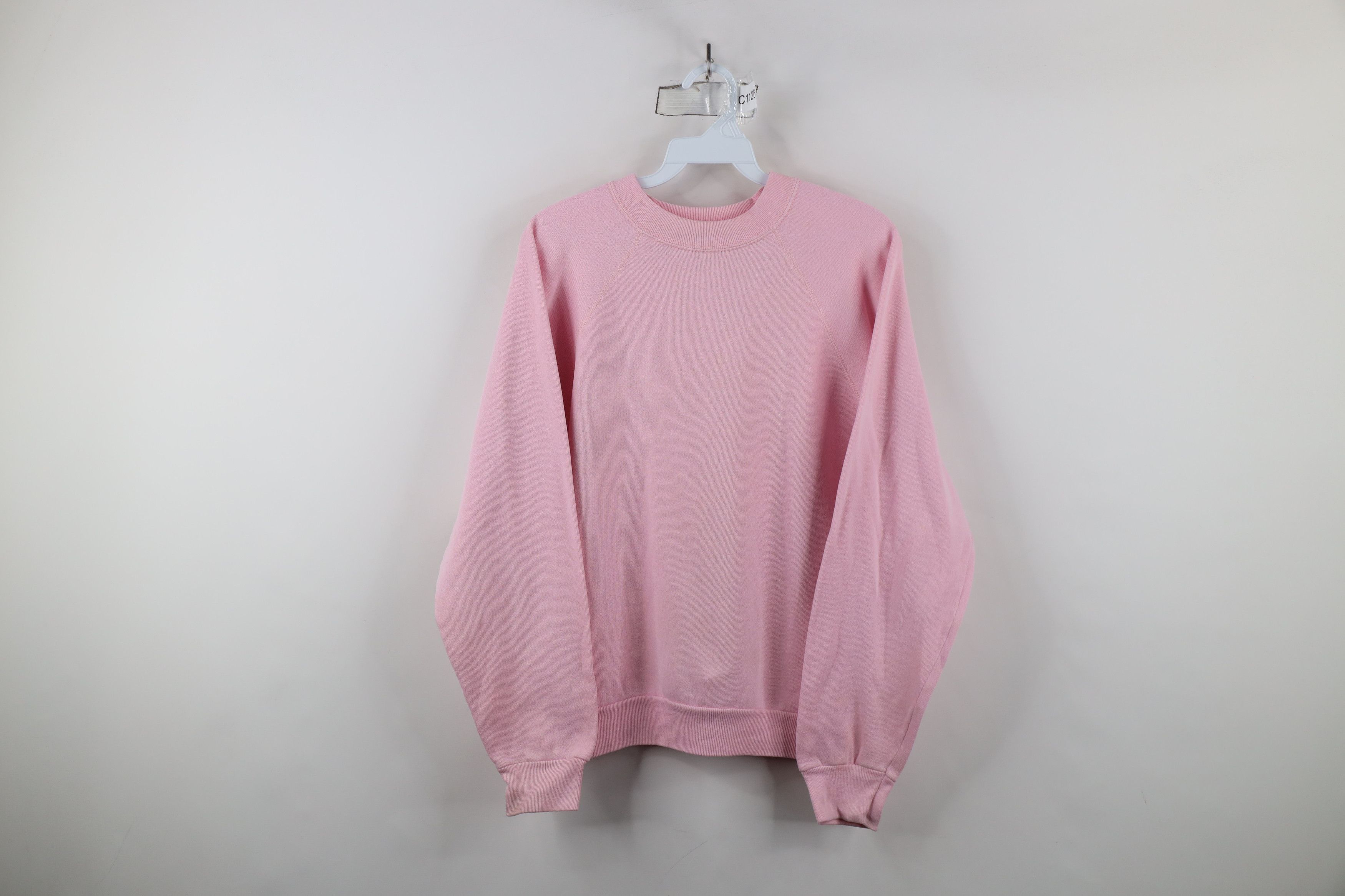 Vintage Vintage 80s 90s Streetwear Crewneck Sweatshirt Pink USA Size M / US 6-8 / IT 42-44 - 1 Thumbnail