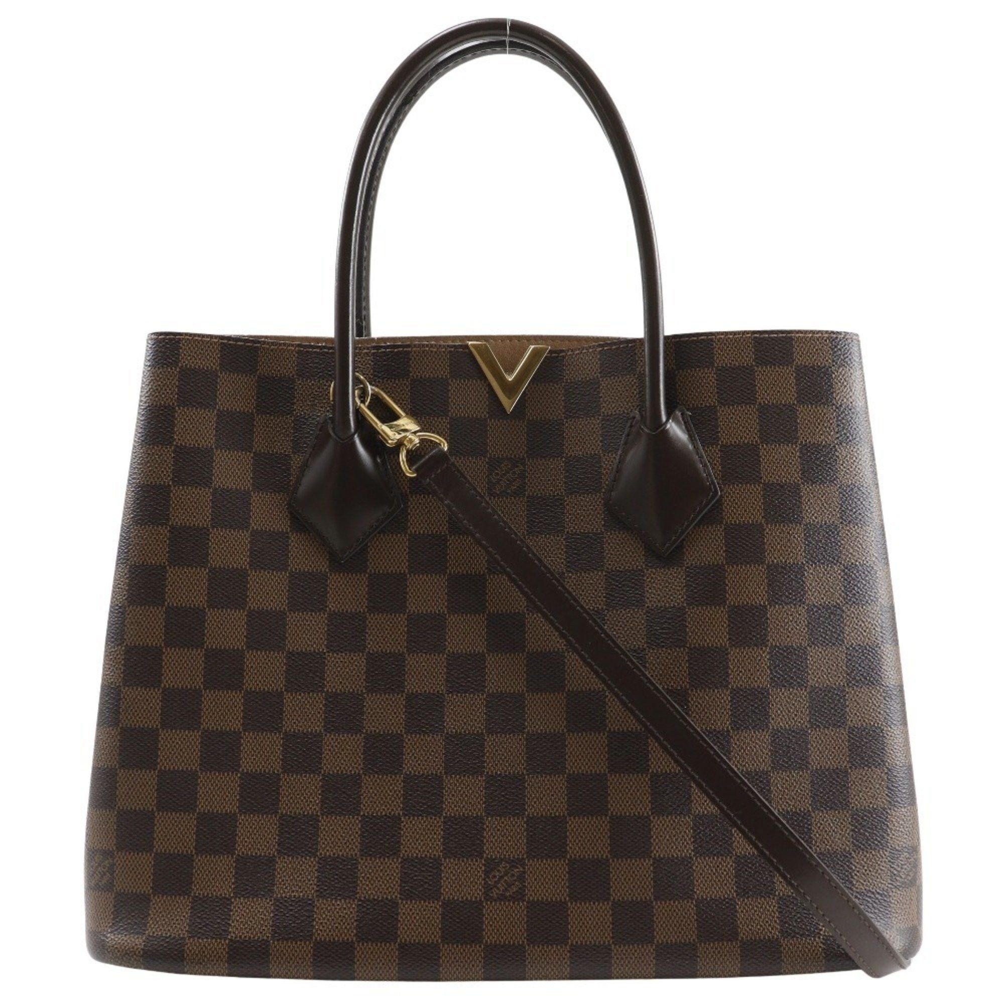 Louis Vuitton Louis Vuitton Kensington Handbag Shoulder N41435 Damier Canvas 2015 Brown DU1105 2way A5 Women's Size ONE SIZE - 1 Thumbnail