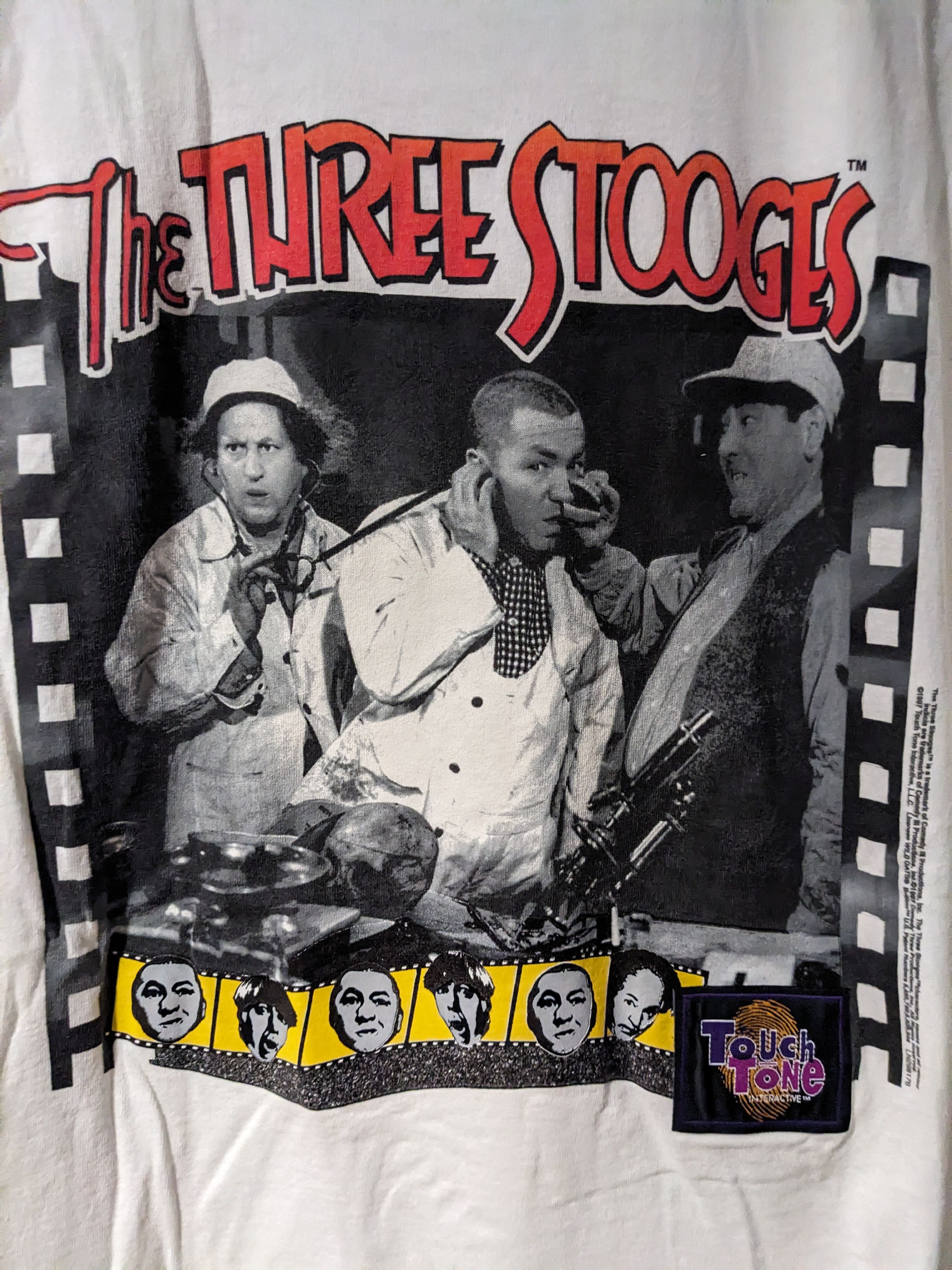 Other Vintage 1997 The Three Stooges Touch One X-Large T-Shirt Size US XL / EU 56 / 4 - 2 Thumbnail