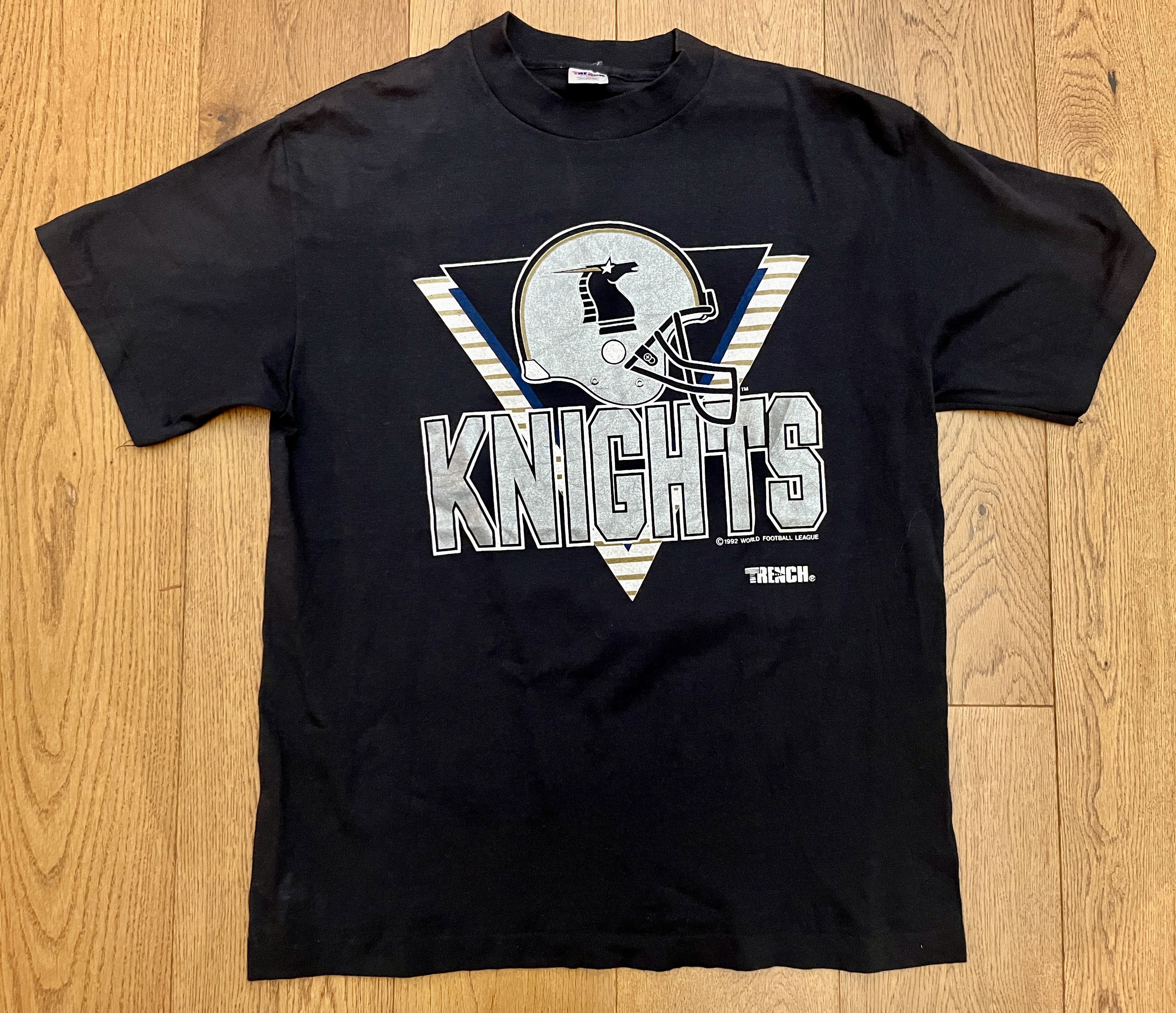 Vintage Vintage 1992 WLAF NY NJ Knights Football T Shirt L Size US L / EU 52-54 / 3 - 2 Thumbnail