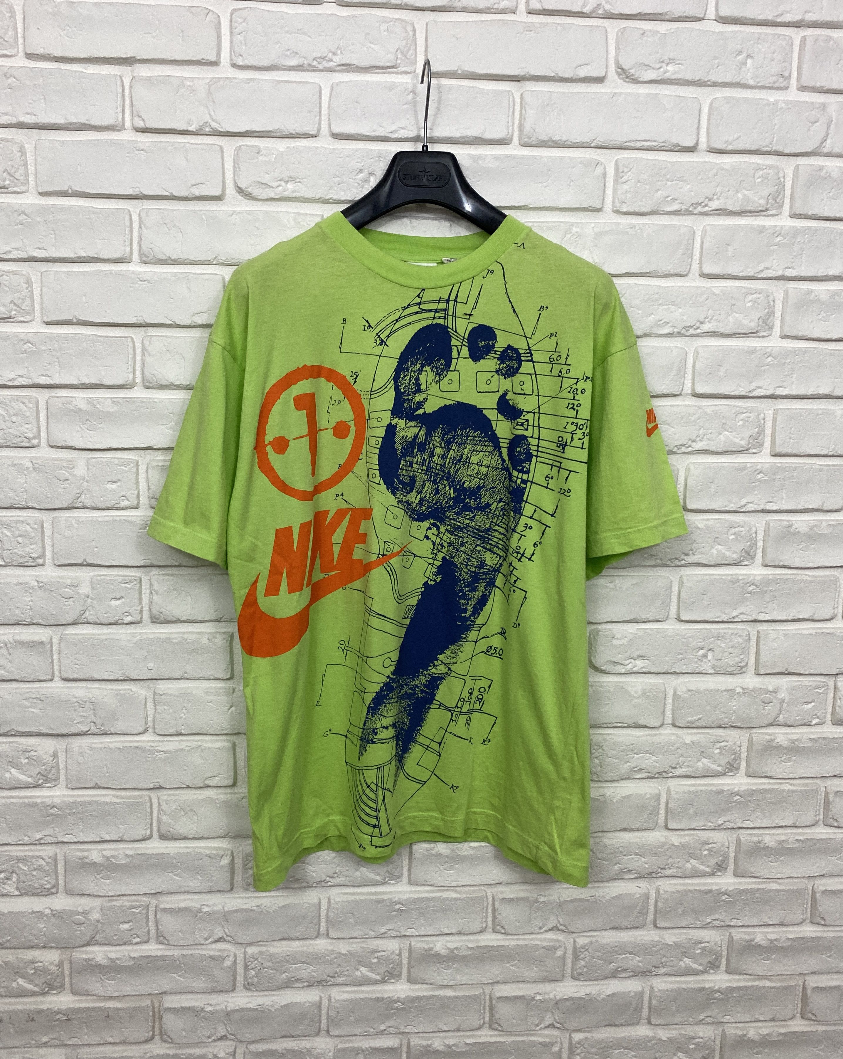 Nike Men's Nike T-Shirt Short Sleeve Big Logo Footprint Size L Size US L / EU 52-54 / 3 - 2 Thumbnail