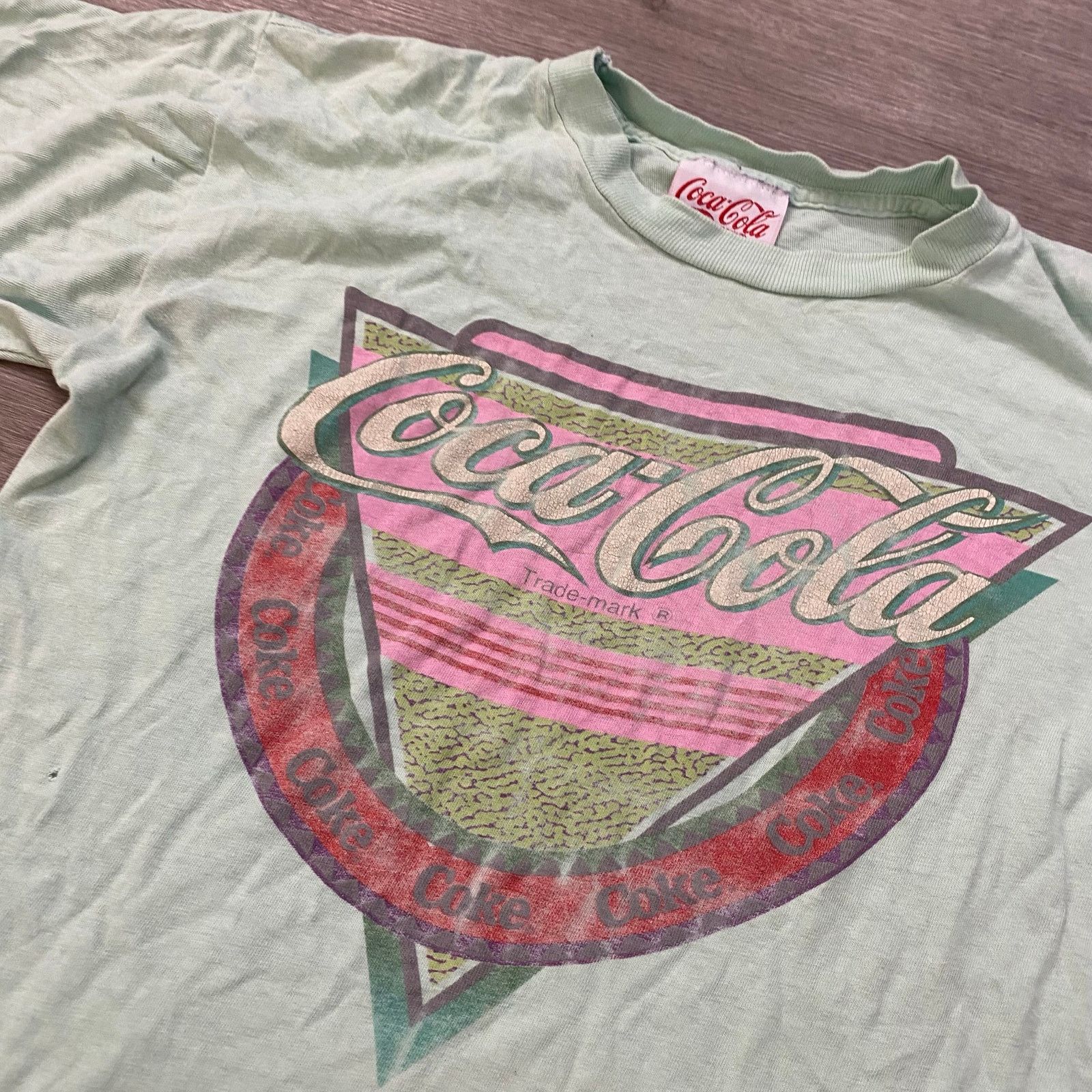 Vintage VINTAGE 70S 80S COCA-COLA T-SHIRT FITS SMALL GREEN Size US S / EU 44-46 / 1 - 2 Thumbnail