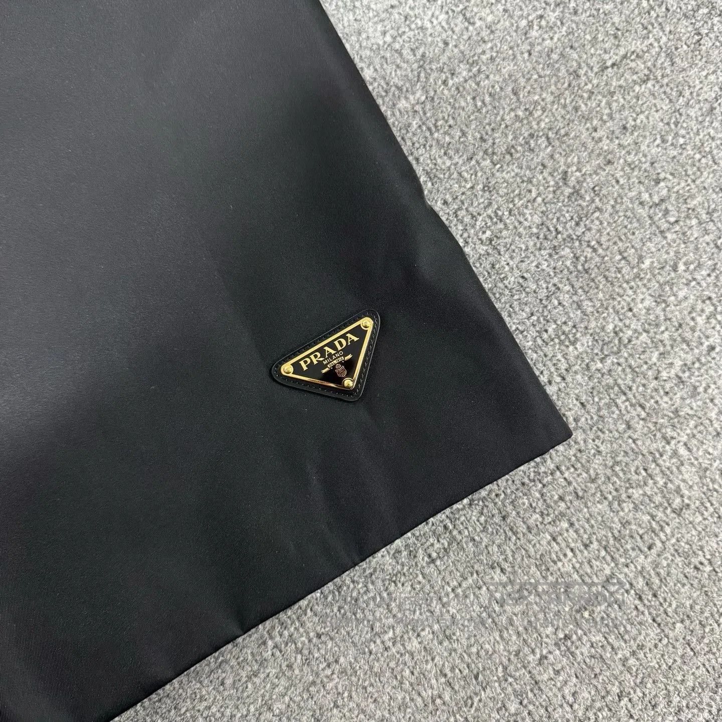 Prada Prada Gold Triangle Recycled Nylon Skirt. Size 39" - 3 Thumbnail