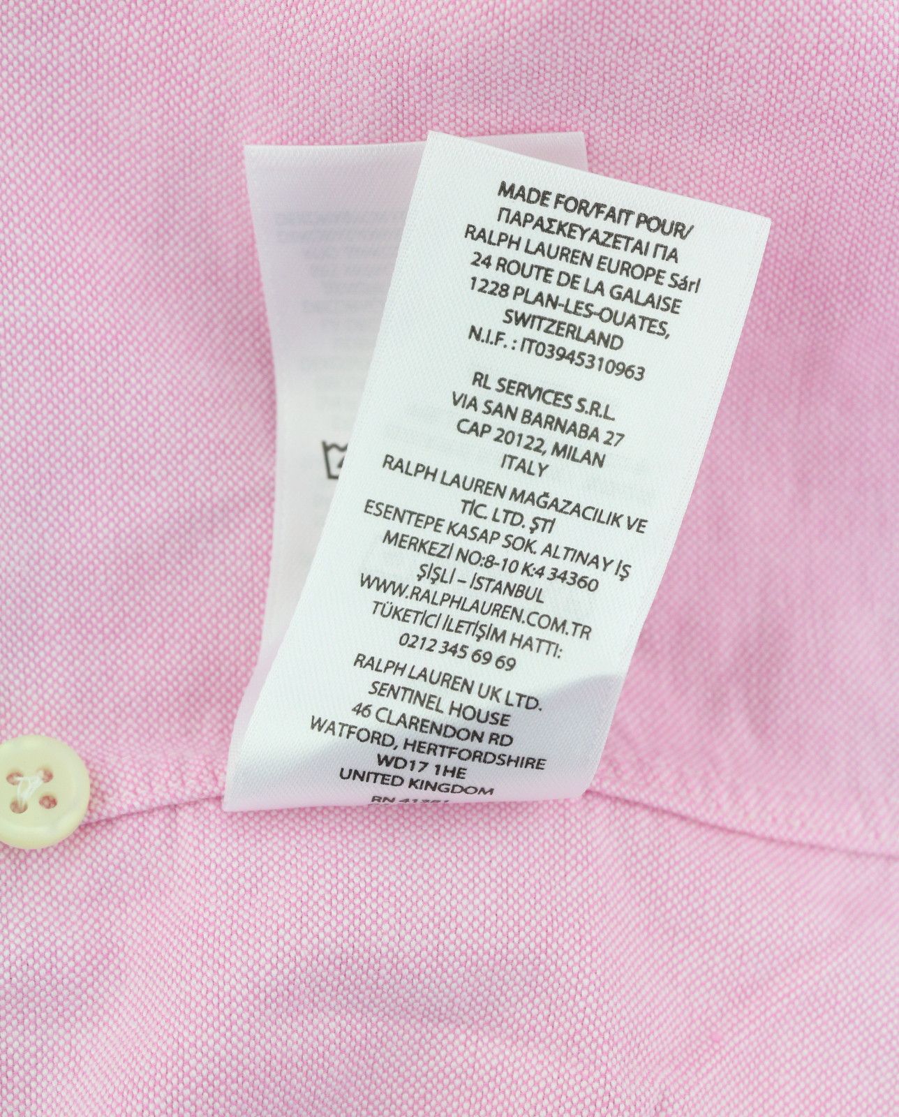 Ralph Lauren L Pink Button-Down Neck Pocket Logo Casual 87020 Size US L / EU 52-54 / 3 - 12 Thumbnail
