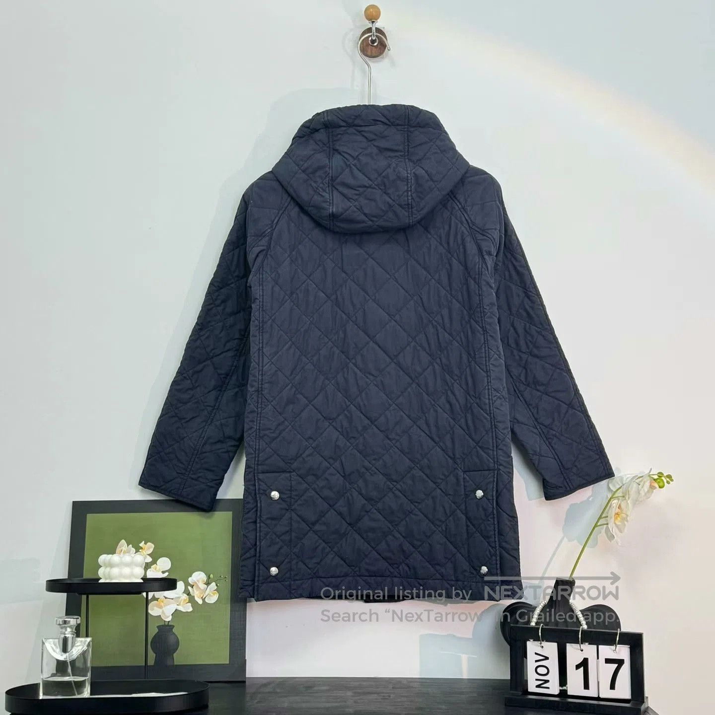 Burberry Burberry Quilted Cotton Jacket with Embroidery. Size XS / US 0-2 / IT 36-38 - 4 Thumbnail