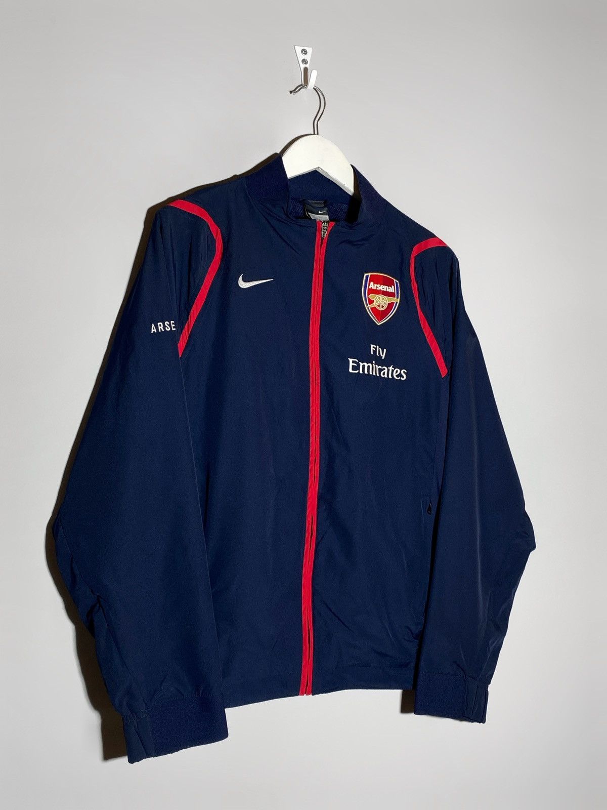 Nike 🔥 00s NIKE ARSENAL DRILL FLY EMIRATES JACKET SOCCER VIBES Size US S / EU 44-46 / 1 - 3 Thumbnail