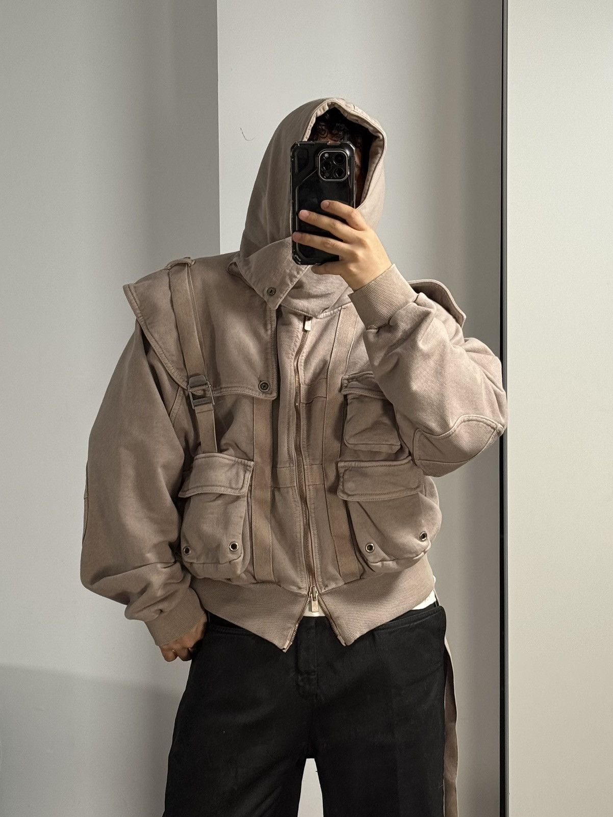 SHINE LUXURY Shine Luxury “SANGUINE” Layered Navigator Zipper Hoodie Size US S / EU 44-46 / 1 - 21 Thumbnail