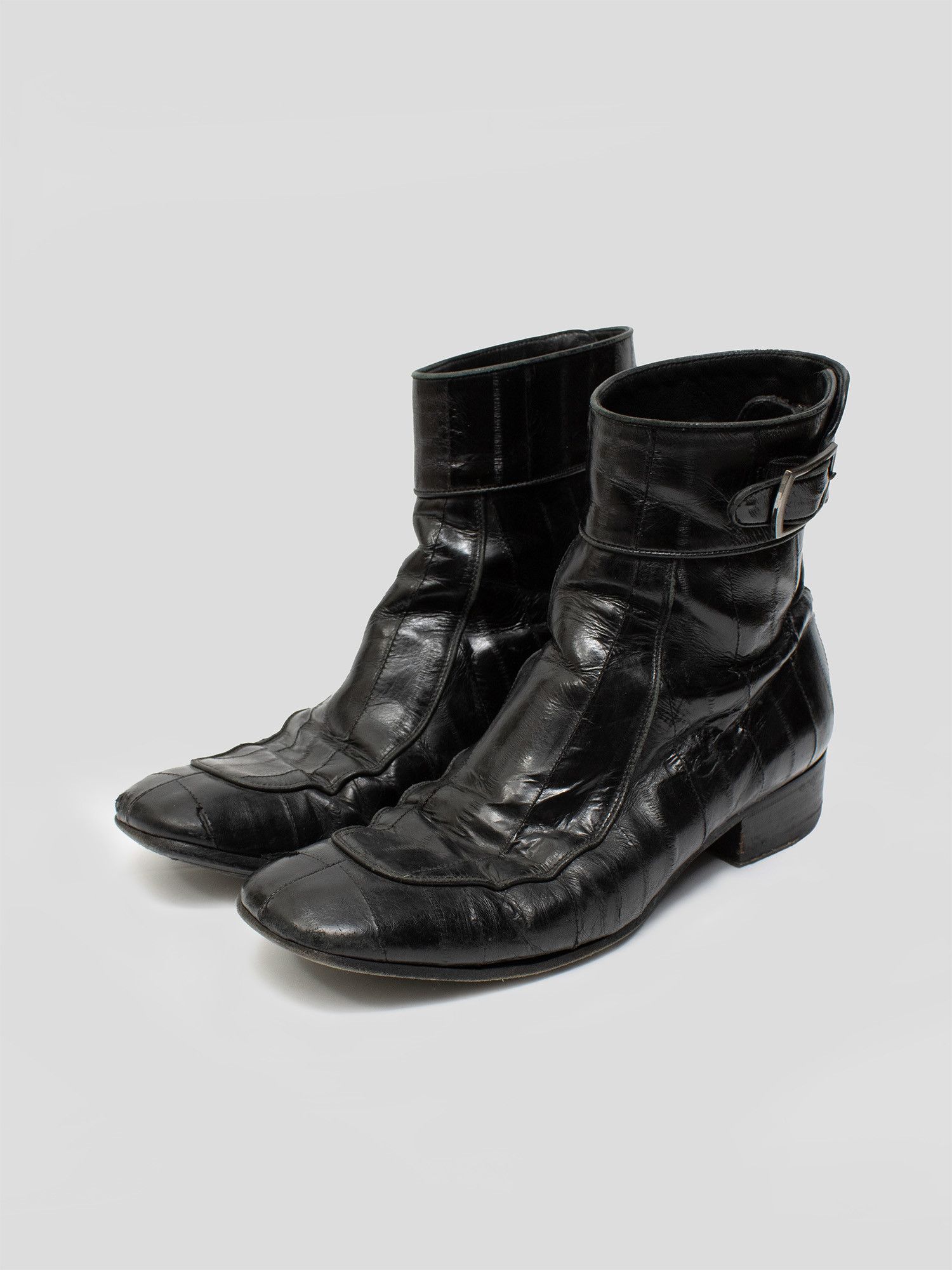 Saint Laurent Paris Miles 30 Eel Leather Boots Size US 8 / EU 41 - 1 Thumbnail