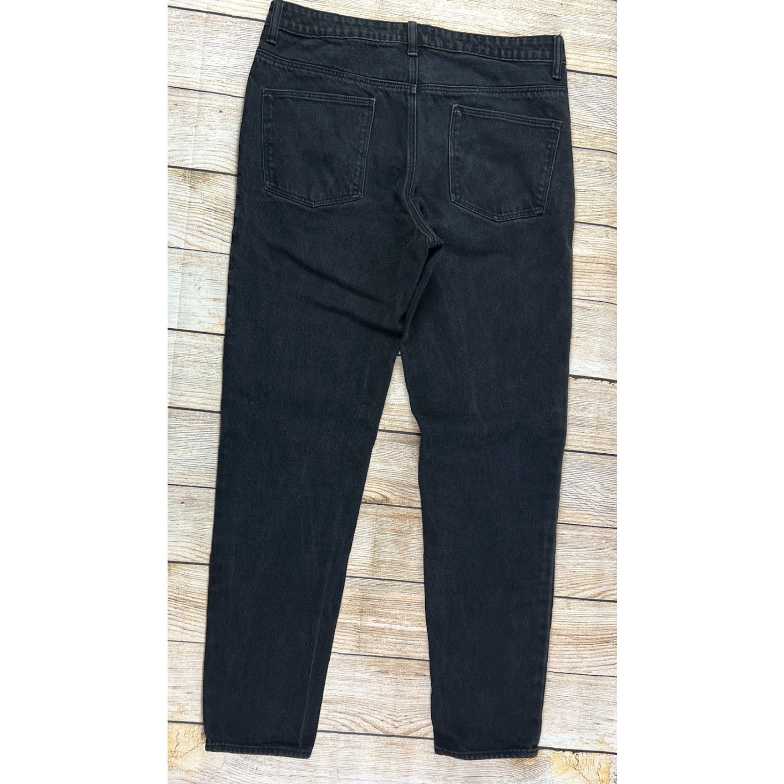 Asos Mens Asos Design Black Denim Jeans 34 Regular Waist 34 Inseam 32.5 Straight Jeans Men Black 34 Inseam 32.5 (Pre owned) Size US 34 / EU 50 - 2 Thumbnail