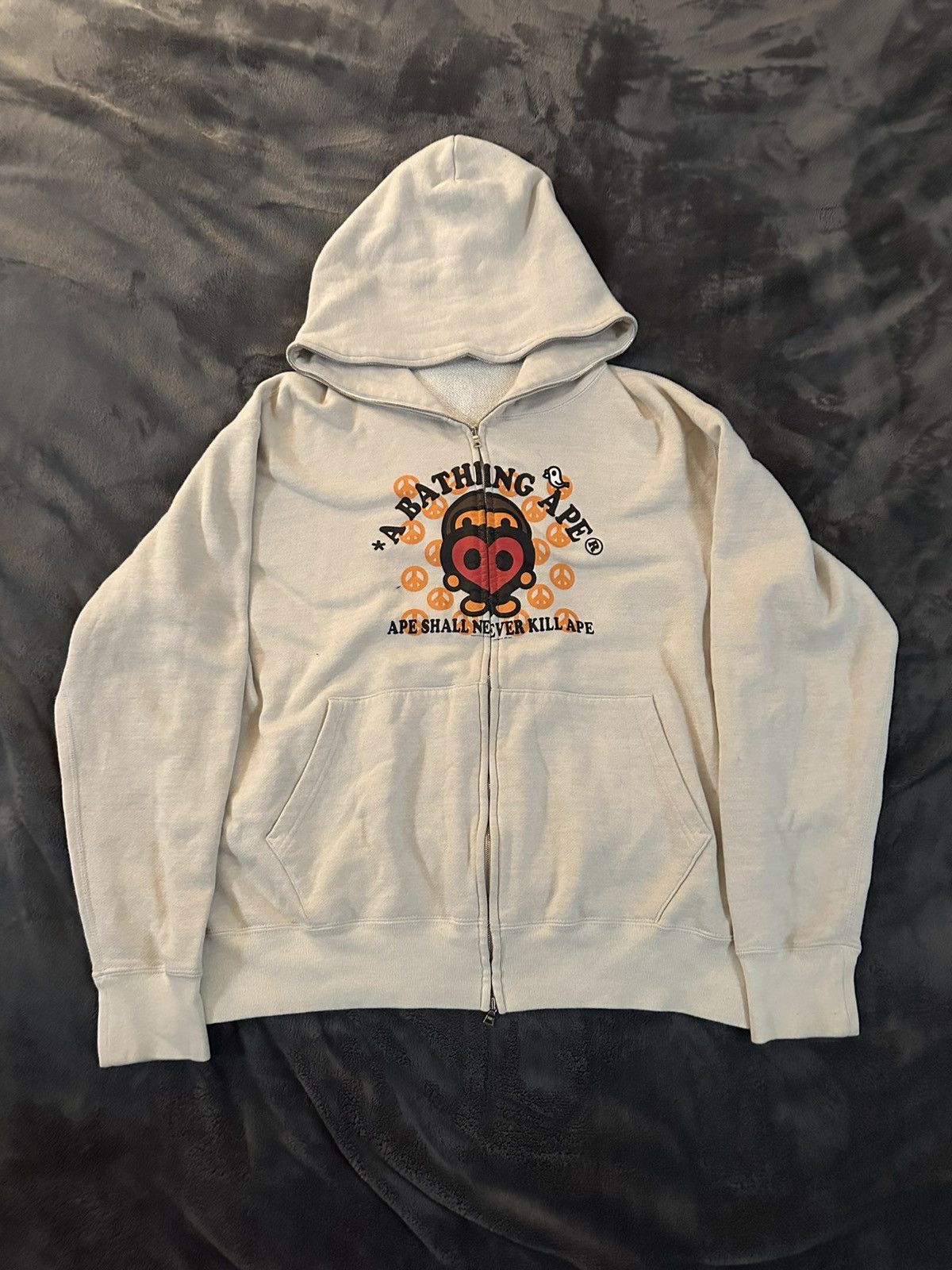 Bape Bape Cream Full Zip Size US L / EU 52-54 / 3 - 1 Thumbnail