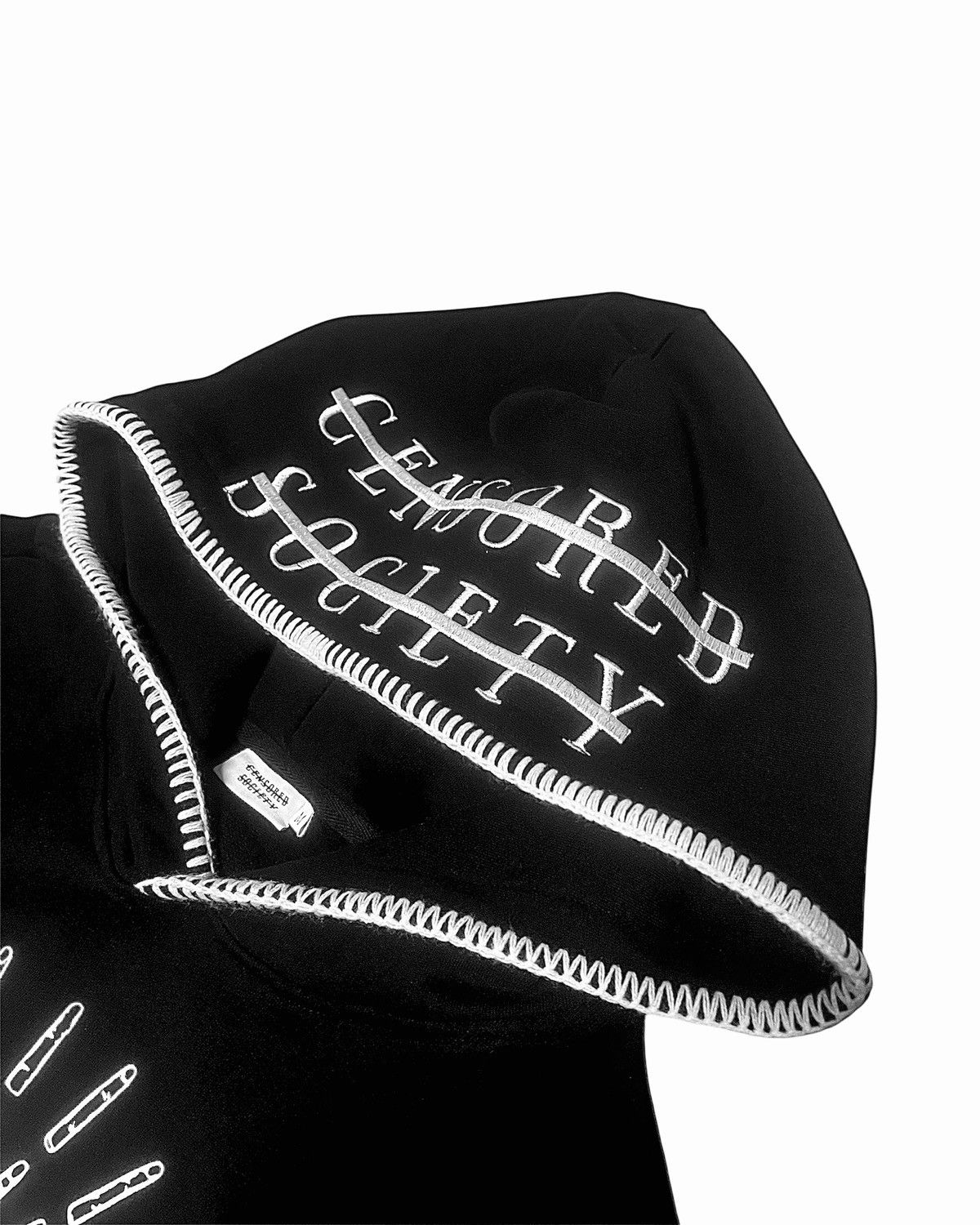 Designer × Japanese Brand Censored Society Black Saint Mary Cropped Hoodie Size US L / EU 52-54 / 3 - 5 Thumbnail