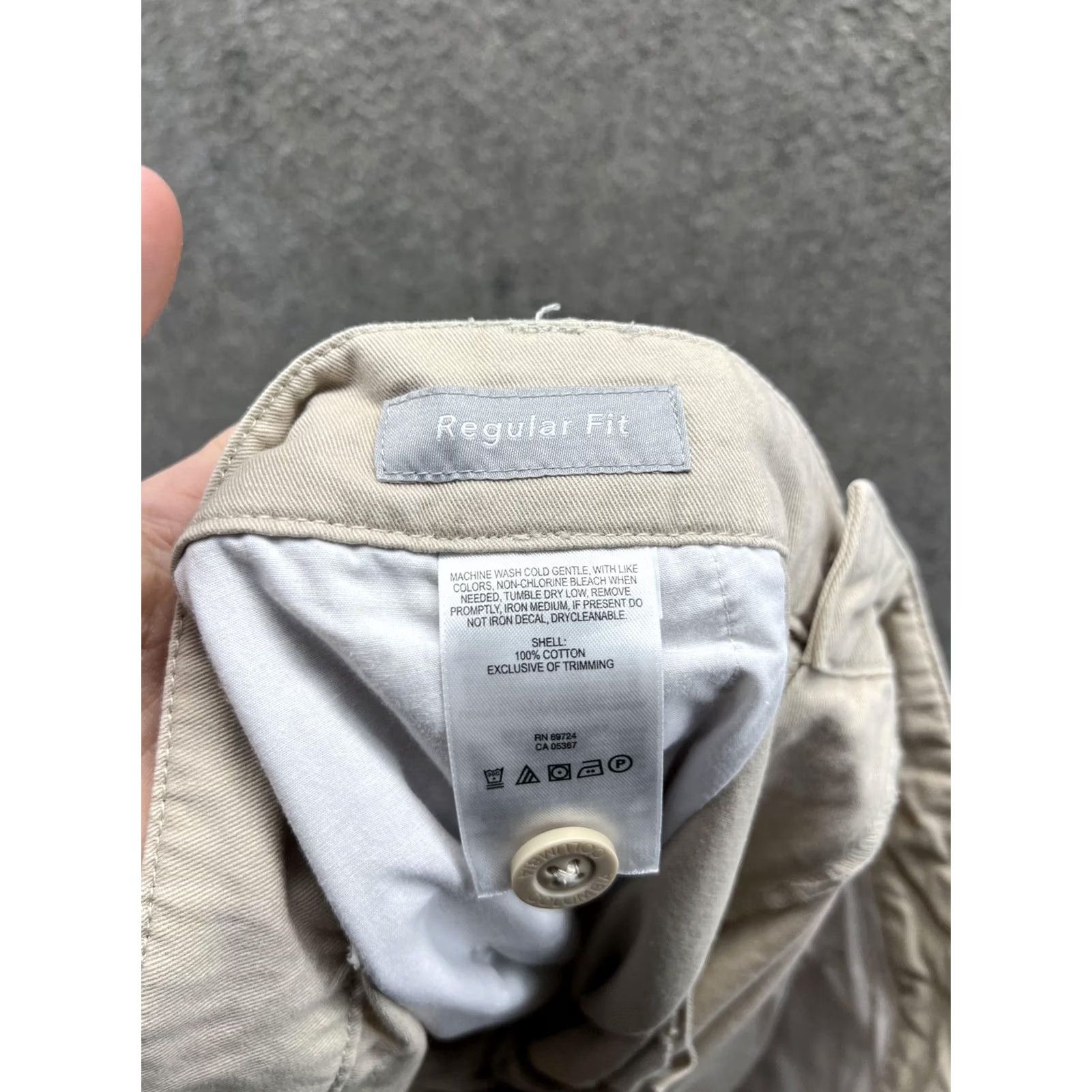 Vintage Columbia Pants Mens 40x32 Beige Chino Cotton Regular Fit Straight Leg Casual Size US 40 / EU 56 - 5 Thumbnail