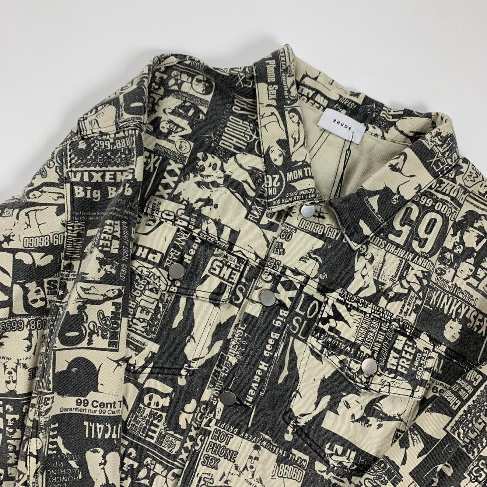 Rhude Rhude Phone Sex Trucker Jacket Size US M / EU 48-50 / 2 - 2 Thumbnail