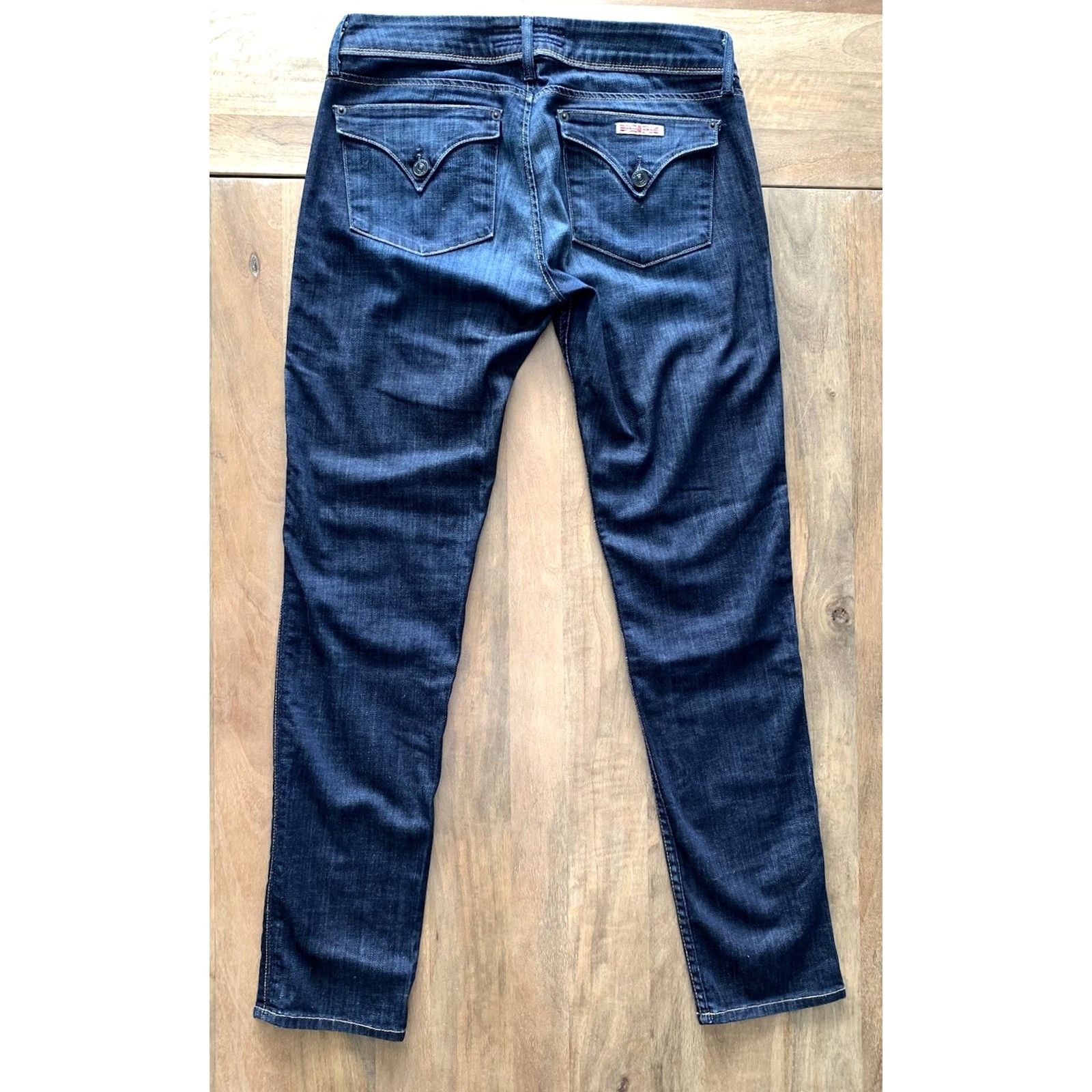 Hudson VINTAGE Hudson Skinny Jeans Womens 30 31x30 Embroidered Flap Pocket USA Jeans Denim Blue Cotton Size 30" / US 8 / IT 44 - 2 Thumbnail