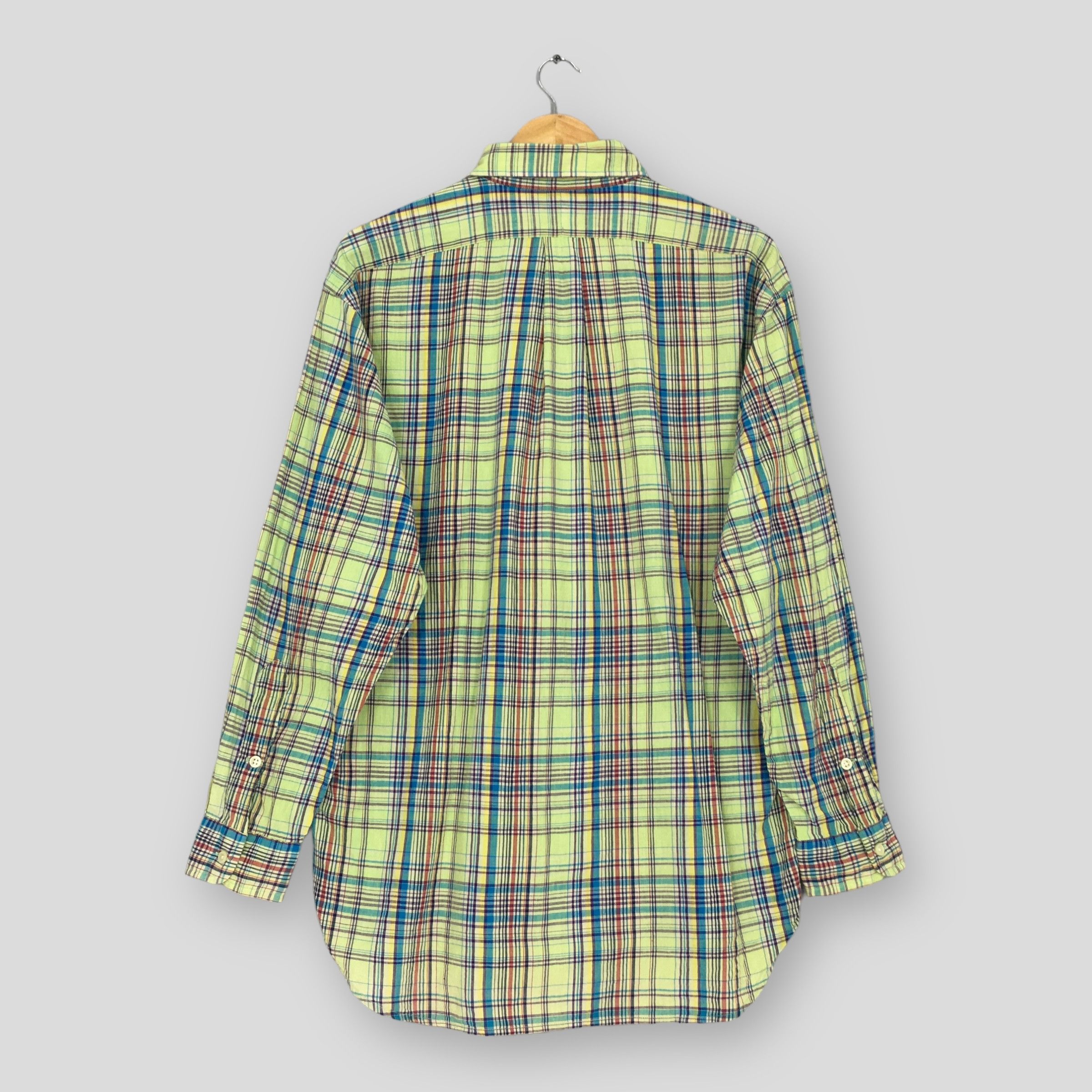 Polo Ralph Lauren Vintage 90s Polo Ralph Lauren Checkered Flannel Shirt Large Size US L / EU 52-54 / 3 - 7 Thumbnail