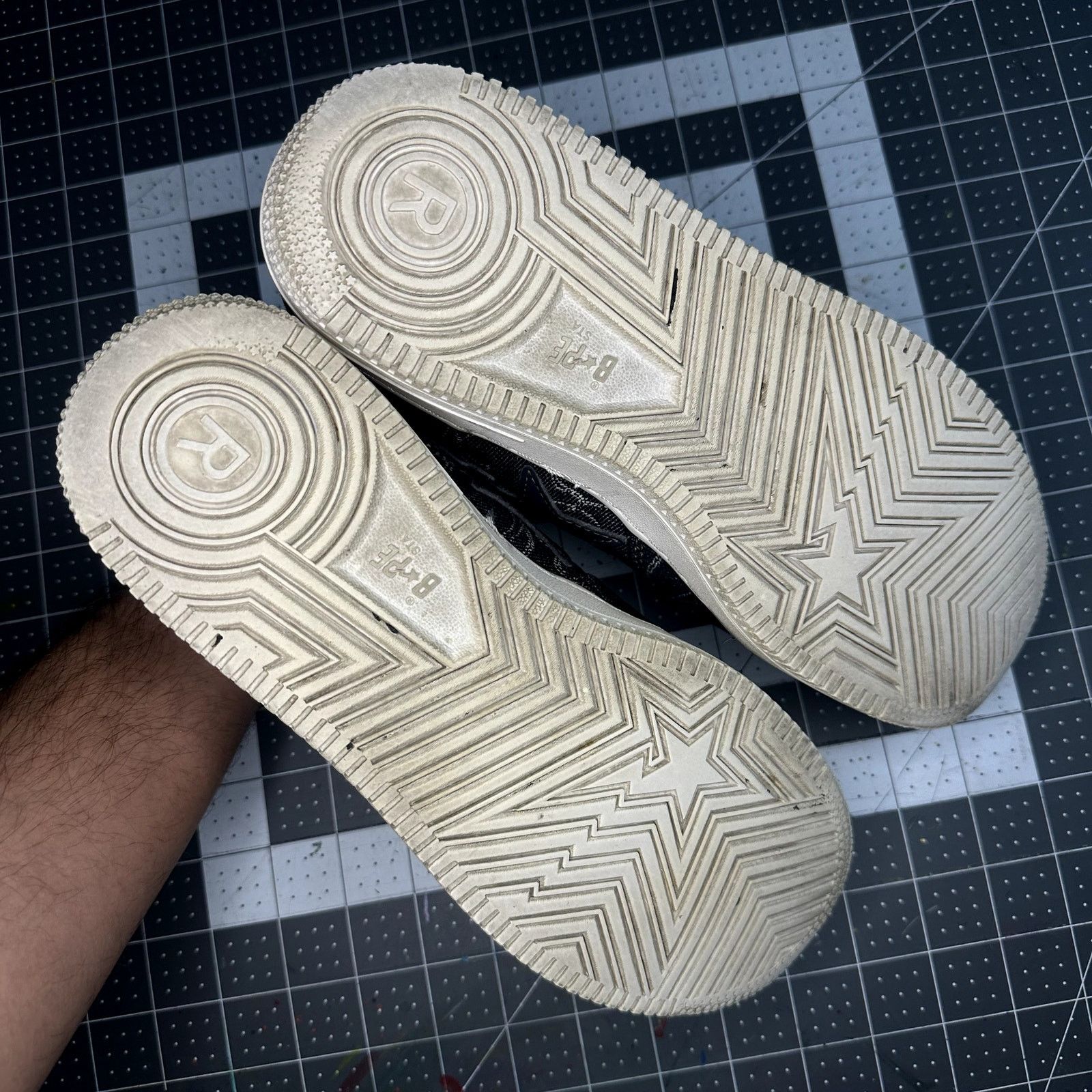 Bape Bape Bapesta 'Denim Camo Monogram' Size US 8.5 / EU 41-42 - 6 Thumbnail