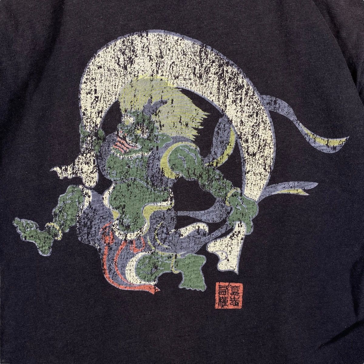 Japanese Brand × Vintage Vintage Japanese Traditional JAPAN GODS Graphic Tee Shirt Size US L / EU 52-54 / 3 - 6 Thumbnail