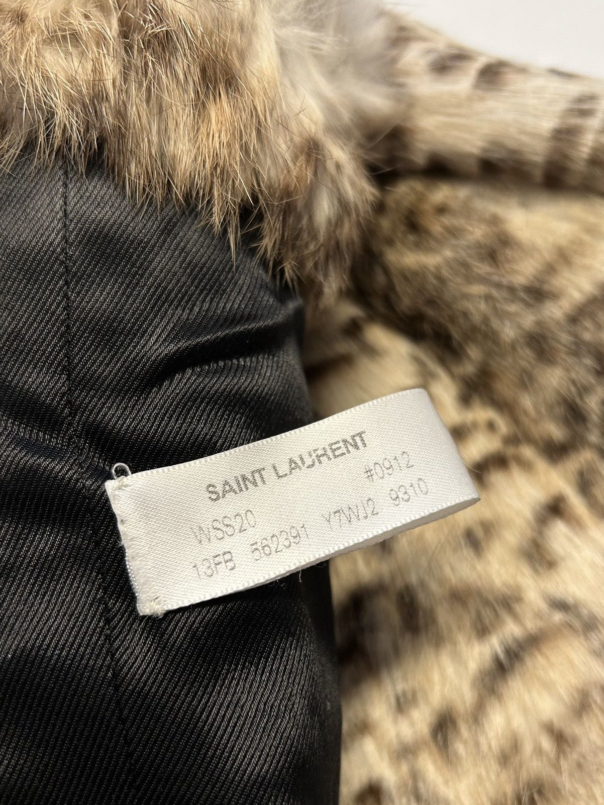 Saint Laurent Paris SS2020 1/1 sample leopard fur coat Size US M / EU 48-50 / 2 - 10 Thumbnail