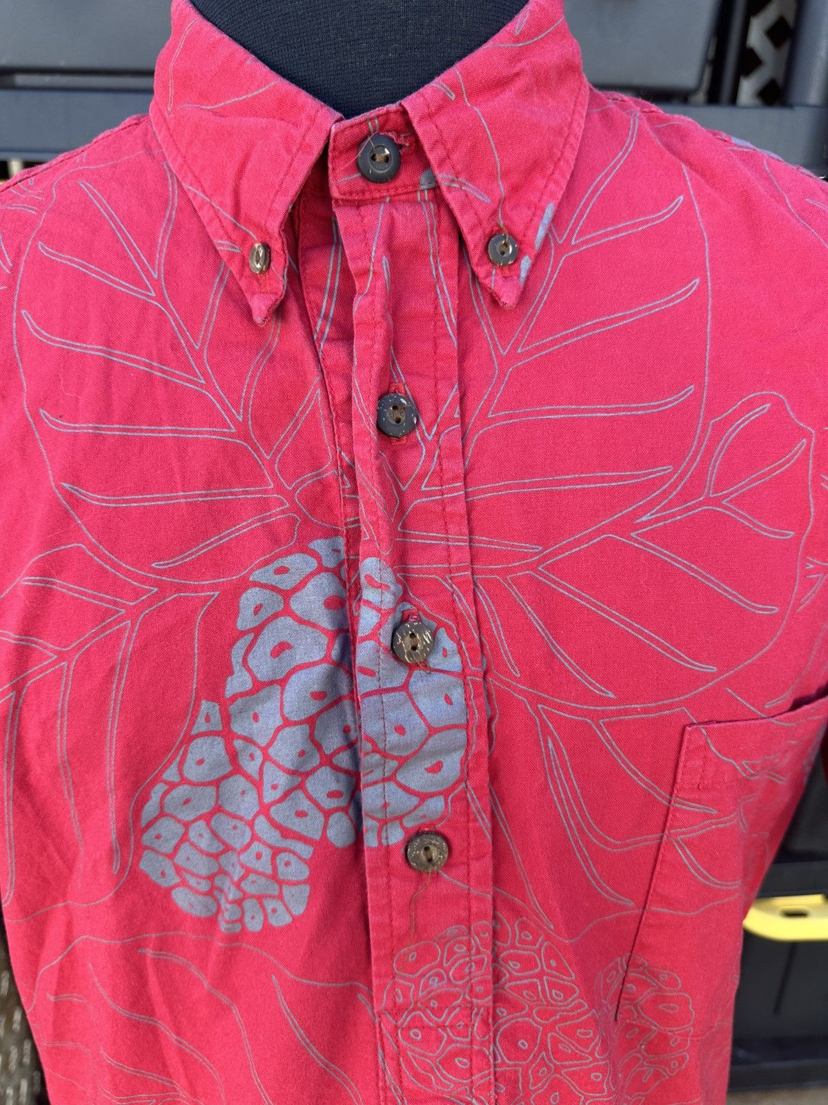 Other PreOwned Sig Zane Red Hawaiian Shirt 3/4 Button Men's Medium Size US M / EU 48-50 / 2 - 3 Thumbnail