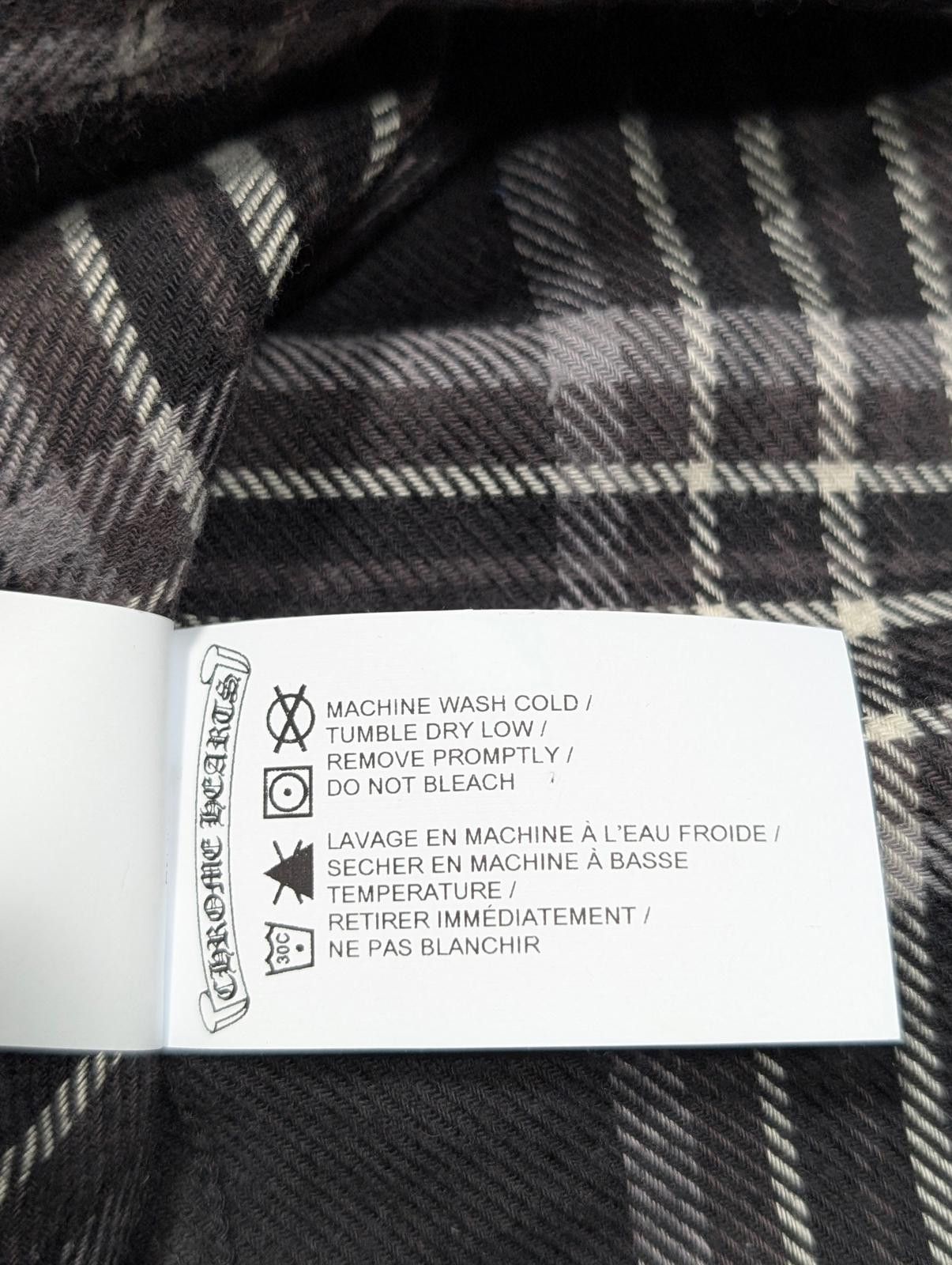 Chrome Hearts Work Dog Flannel Plaid Shirt Size ONE SIZE - 7 Thumbnail