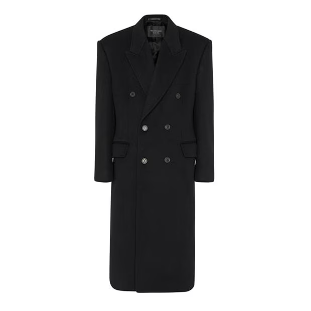 Balenciaga Double Breasted Cotton Overcoat Size US S / EU 44-46 / 1 - 1 Thumbnail
