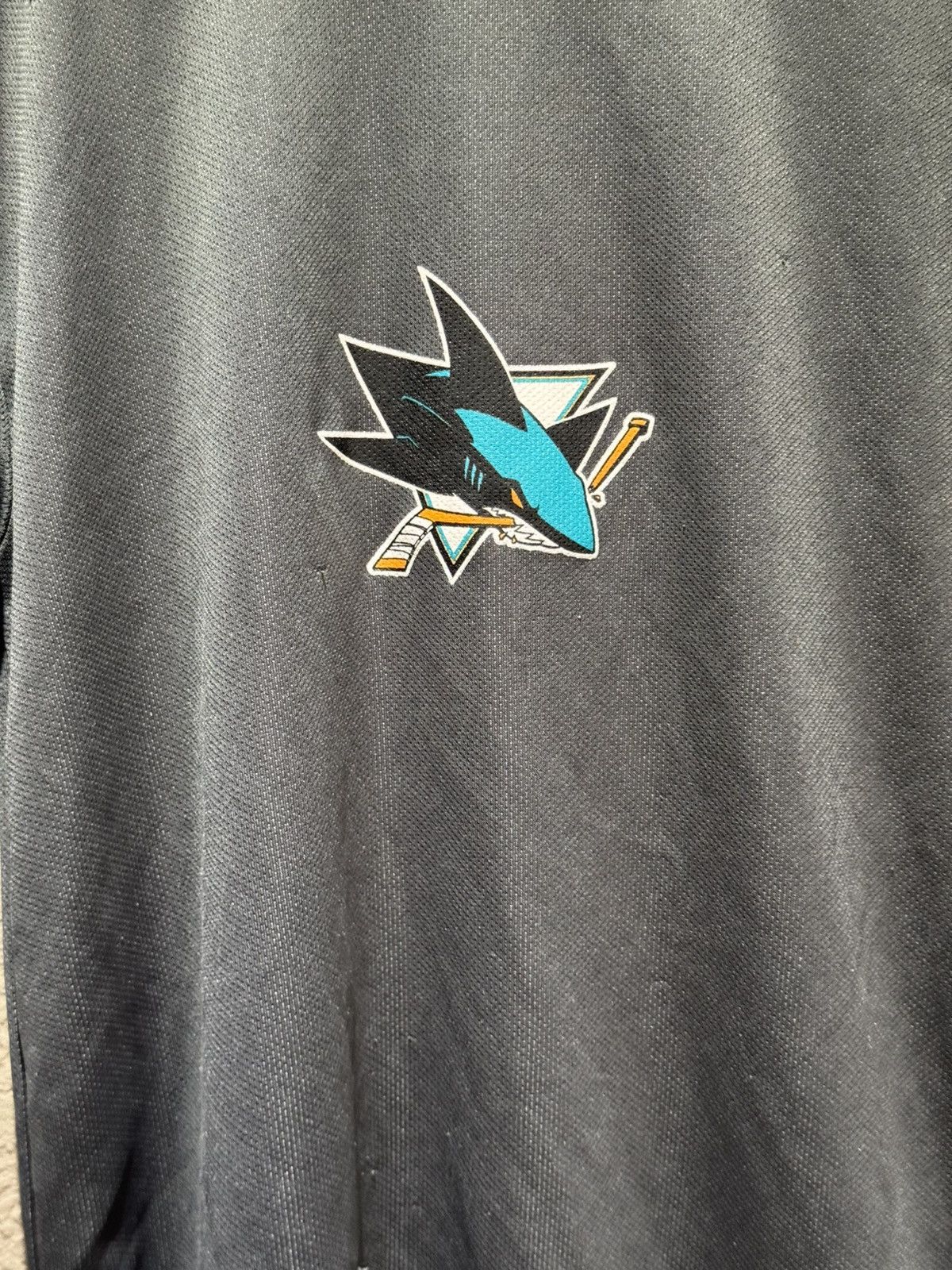 NHL Sharks Dark Grey Workout Shirt Medium Size US M / EU 48-50 / 2 - 2 Thumbnail