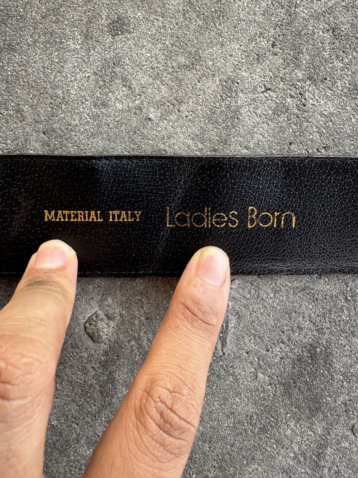 Other Black Wide Ladies Born Leather Belt Size ONE SIZE - 3 Thumbnail