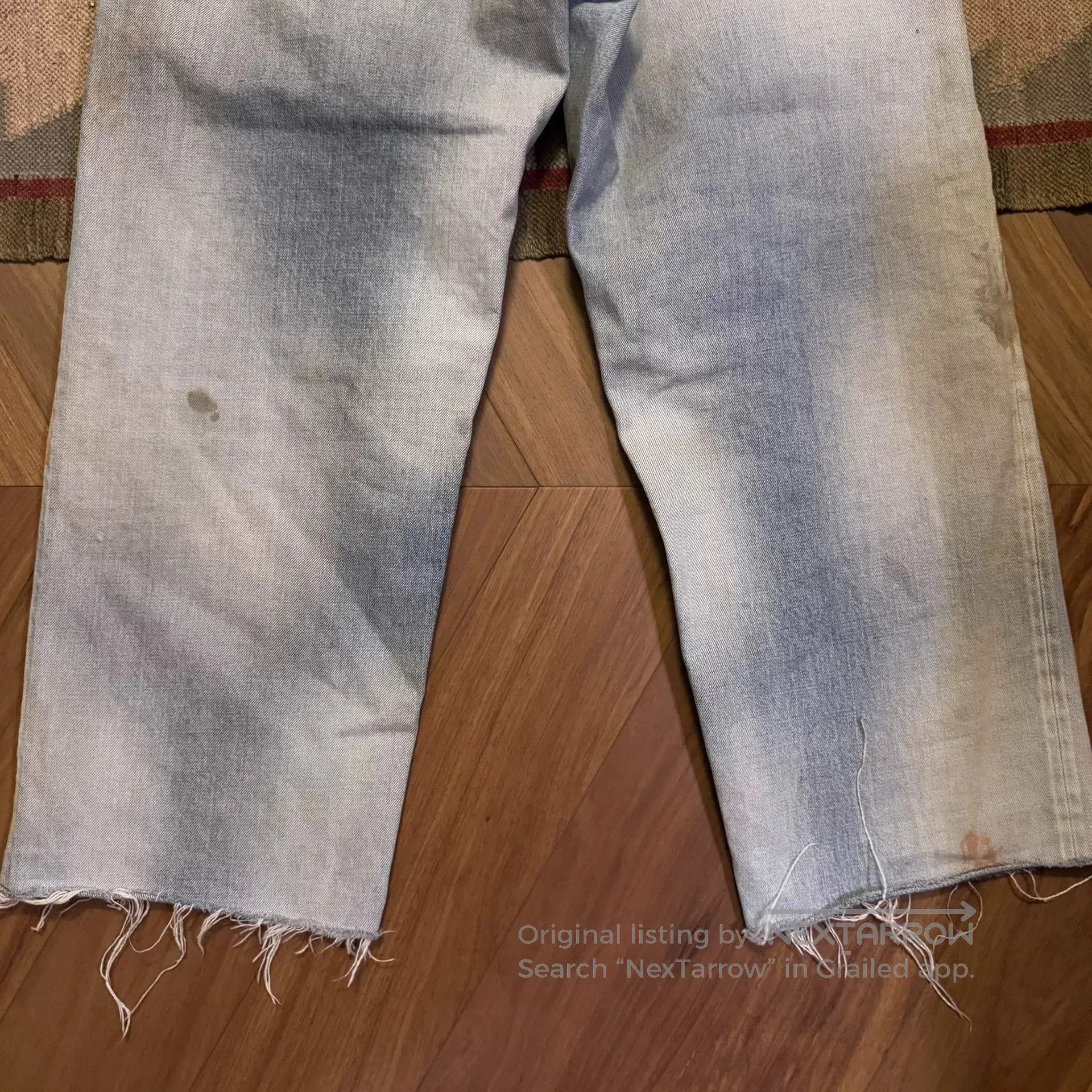 Vintage Distressed Selvedge Denim Pants. Size US 32 / EU 48 - 7 Thumbnail