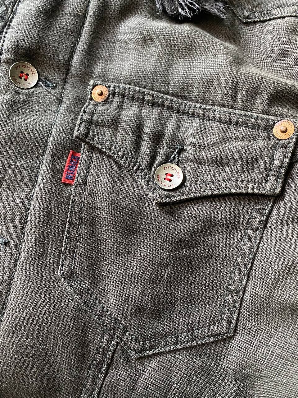 Edwin × Japanese Brand Edwin Trucker Jacket Faux Fur Lining Size US M / EU 48-50 / 2 - 4 Thumbnail