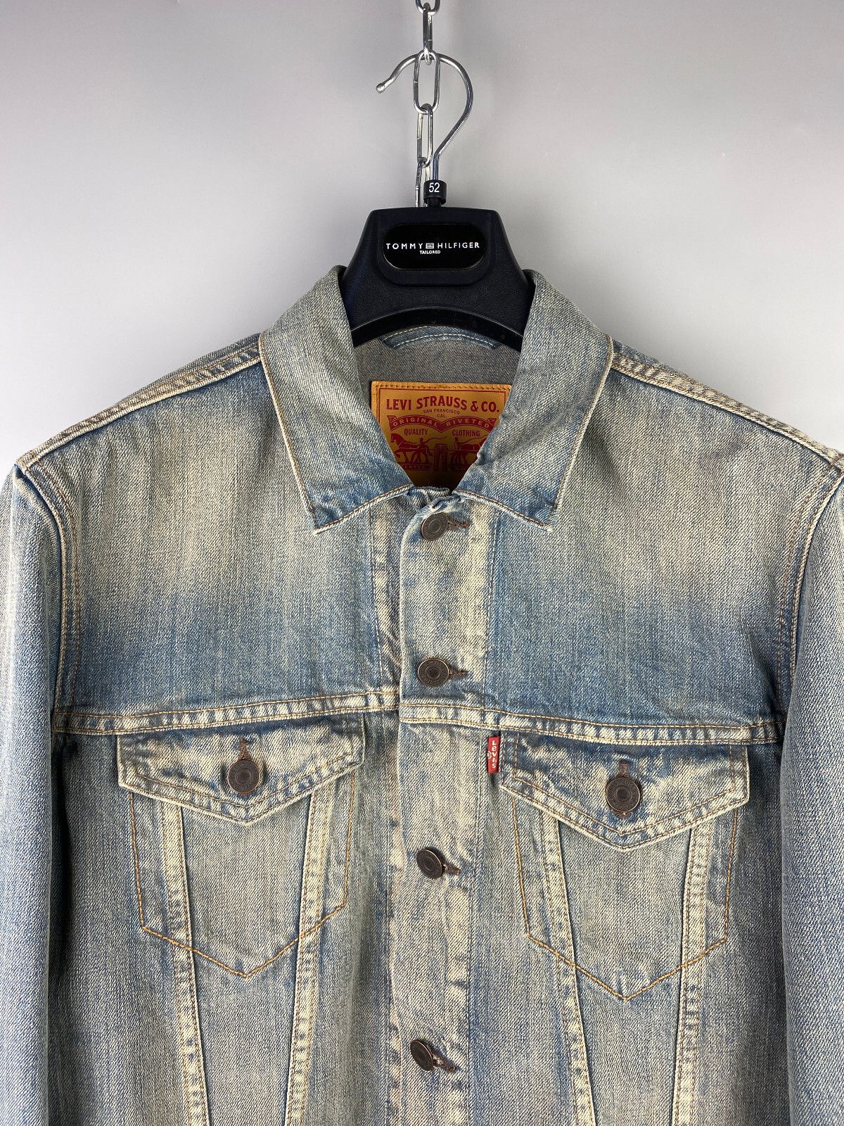 Levi's Levis Washed Denim Long Sleeve Trucker Jacket Size US M / EU 48-50 / 2 - 3 Thumbnail