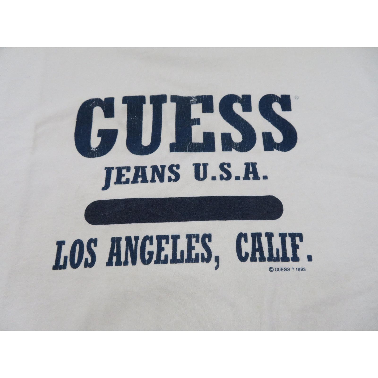 Guess GUESS Jeans Georges Marciano T-Shirt WHITE Sz XL 1990s Size US XL / EU 56 / 4 - 3 Thumbnail