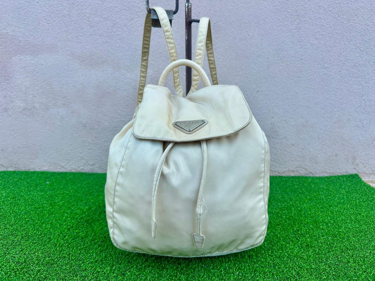 Prada Authentic Prada Tessuto Nylon Drawstring Small Backpack Size ONE SIZE - 1 Thumbnail