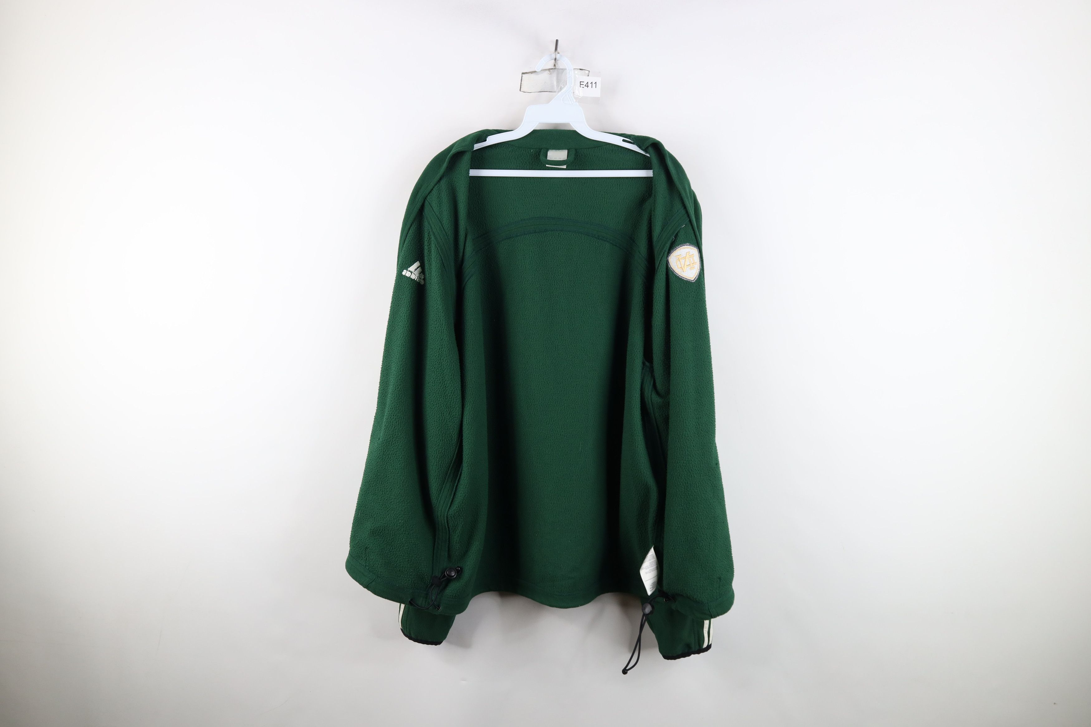 Adidas Vintage Adidas Dame University Full Zip Fleece Jacket Green Size US L / EU 52-54 / 3 - 11 Thumbnail