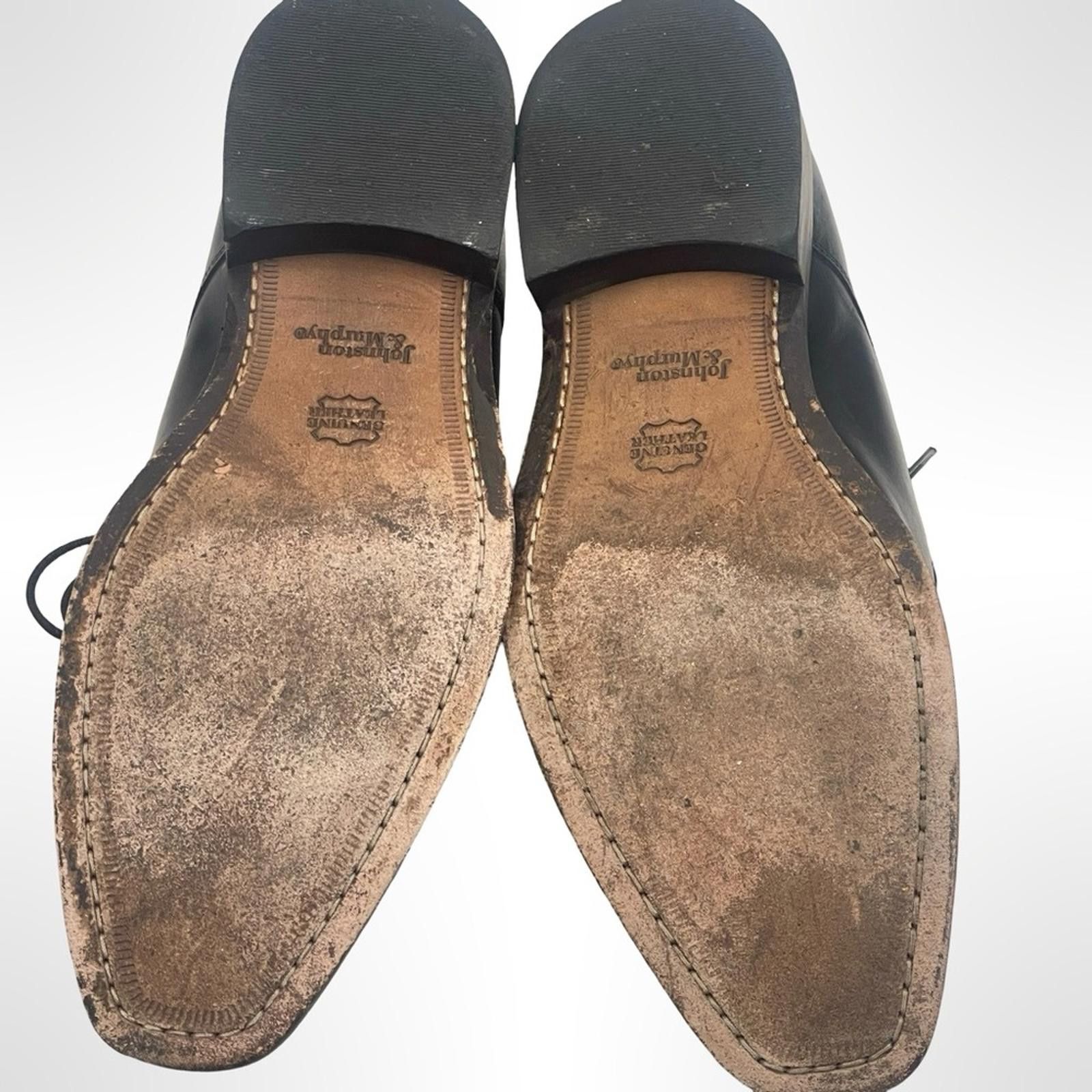 Johnston & Murphy Johnston & Murphy Black Men's Leather Dress Shoes size 9 Size US 9 / EU 42 - 5 Thumbnail