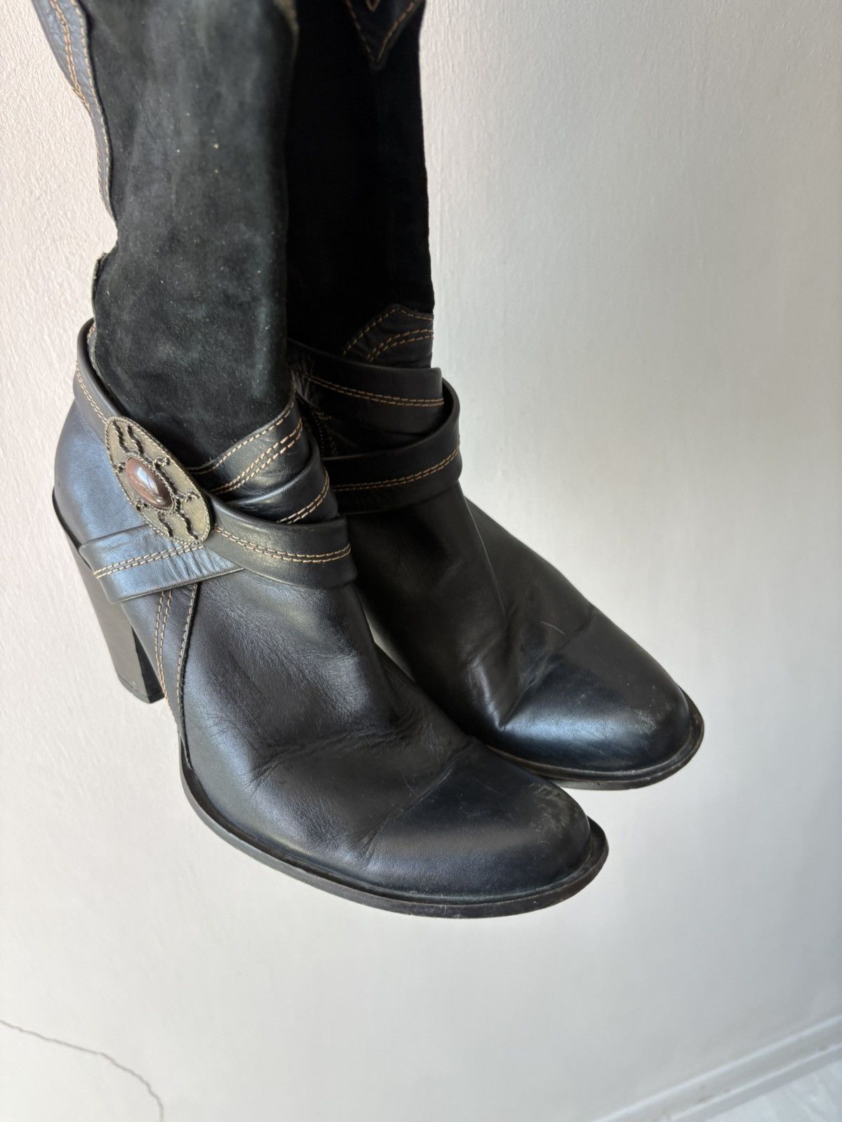 Vintage Y2k leather boots Size US 8 / IT 38 - 11 Thumbnail