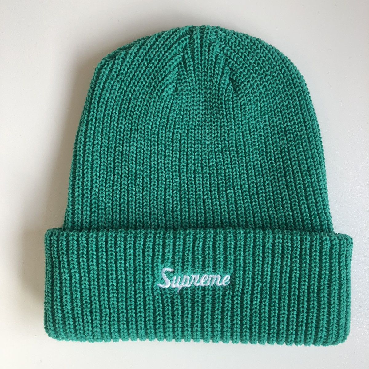 Supreme Loose Gauge Beanie Green | Grailed