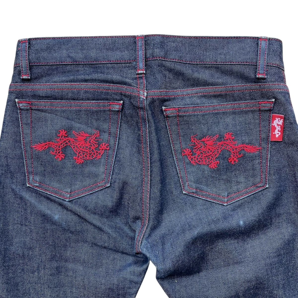 Vivienne Tam Vivienne Tam New York Designer Raw Indigo Denim Jeans Size 29" - 4 Thumbnail