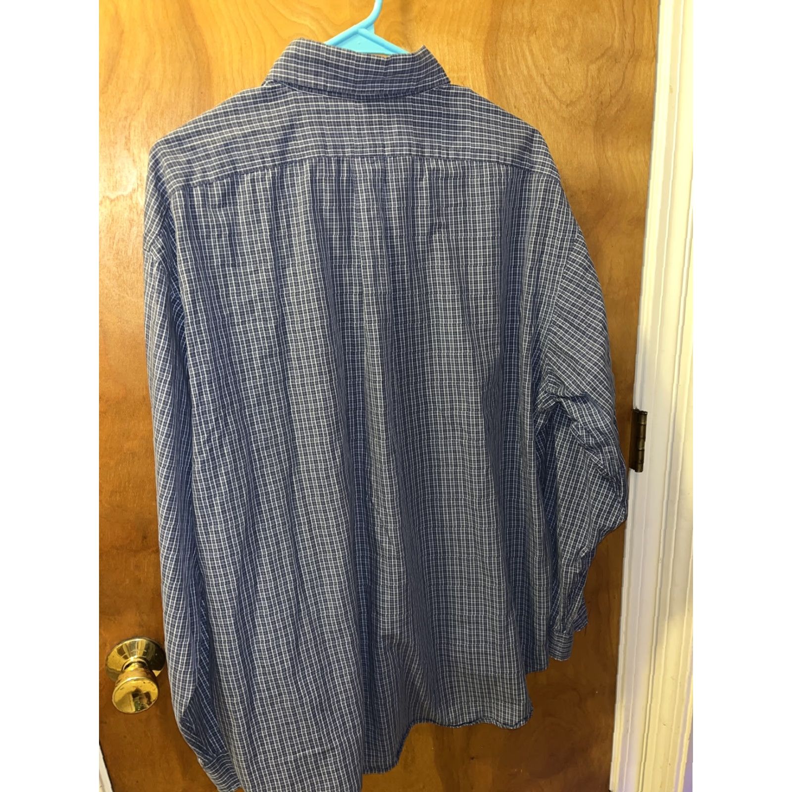 Polo Ralph Lauren Vintage Polo Ralph Lauren Blaire Fit Men's Shirt XL Blue Plaid Button-Down Cotton Casual Business Travel Wedding Mens Size US XL / EU 56 / 4 - 5 Thumbnail
