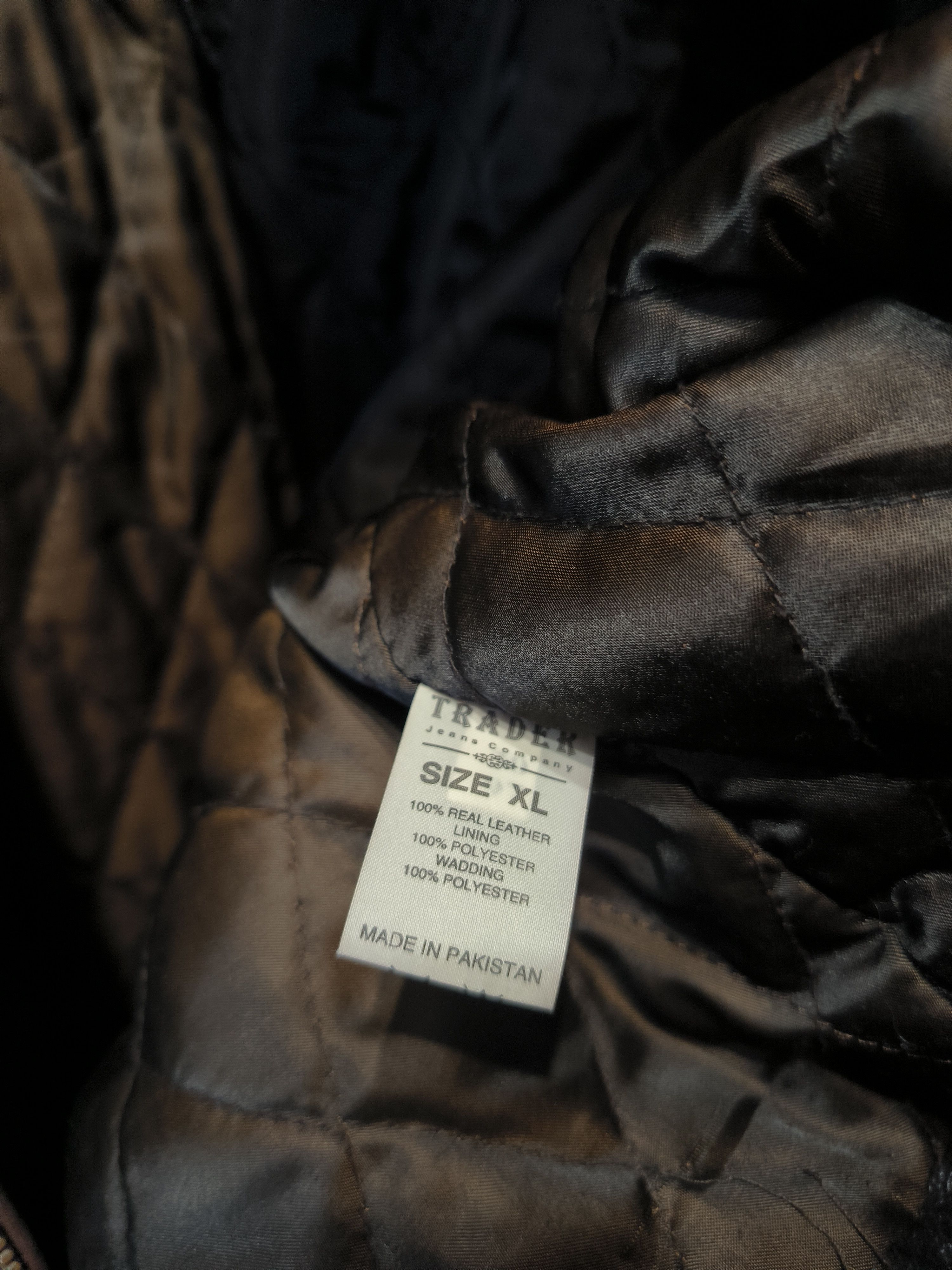 Vintage Vintage Brown Leather Jacket Trader Size US XL / EU 56 / 4 - 6 Thumbnail