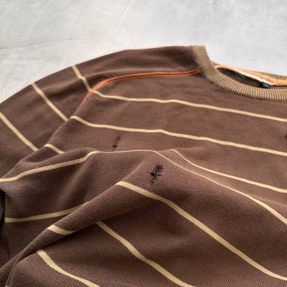 Hysteric Glamour Striped Poem Knit Sweater Faded In The Attic Diesel Vibe Size US L / EU 52-54 / 3 - 8 Thumbnail