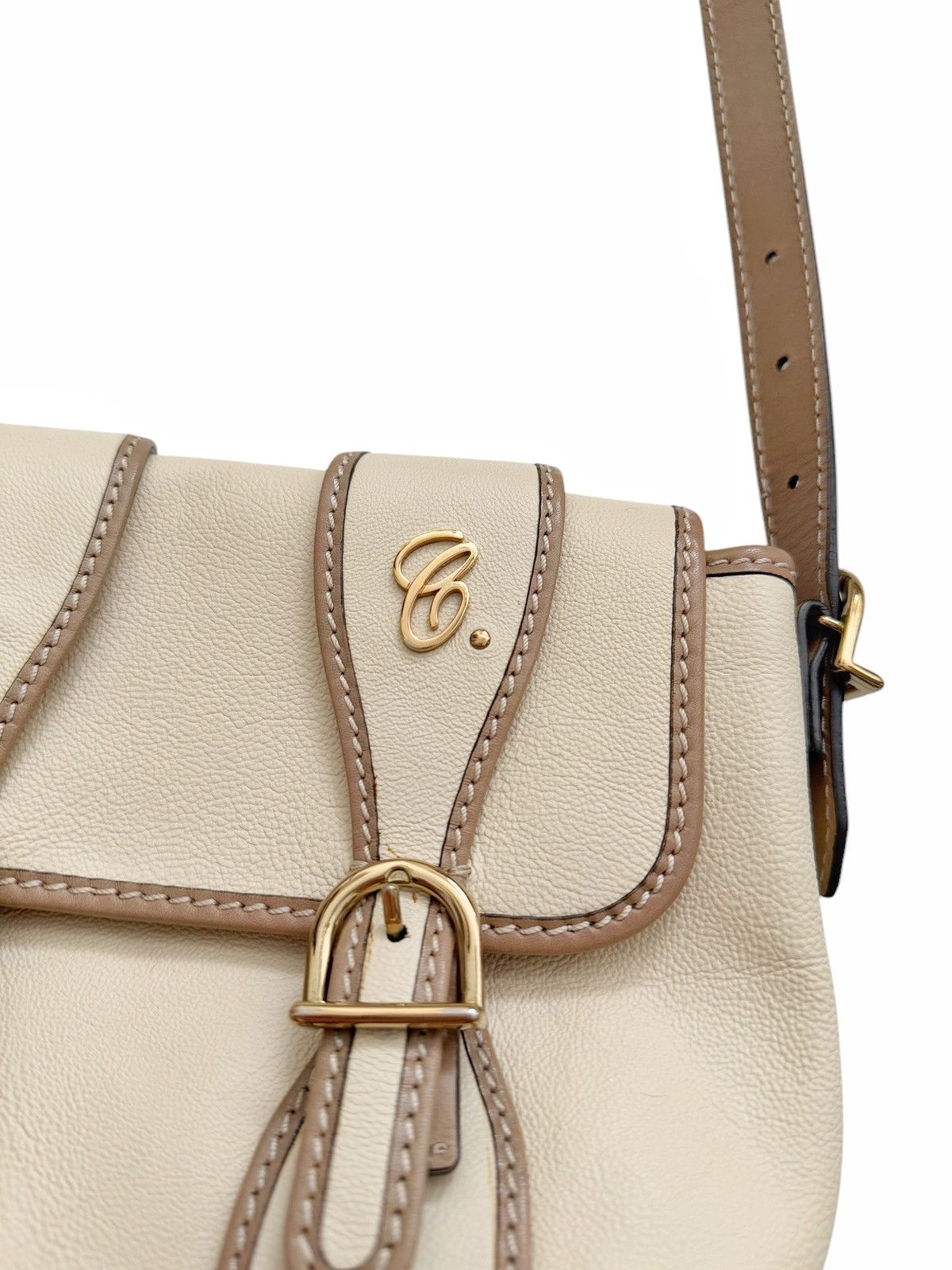 Chloe Susan Crossbody Cream Leather Bag Size ONE SIZE - 3 Thumbnail