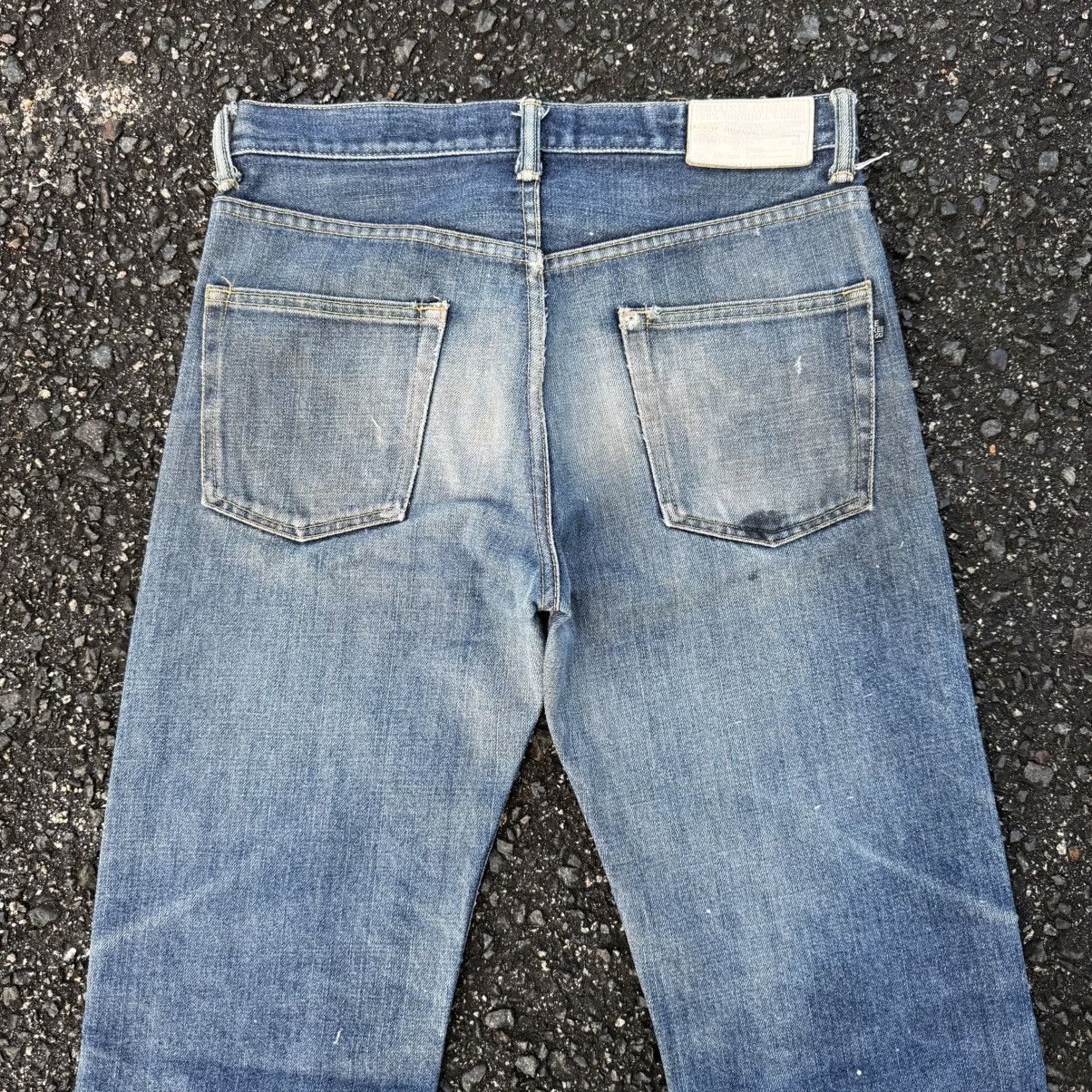 Deluxeware VINTAGE DULEXE CLOTHING FADED JEAN DENIM PANTS Size US 31 - 12 Thumbnail