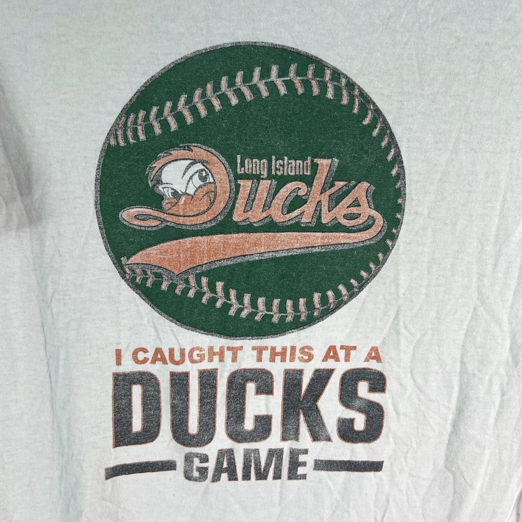 Port & Company VINTAGE Port & Company Long Island Ducks Baseball Fan Givi Caught This T-Shirt Adult XL Gray 90s Sports Shirt Men XS? Size US XL / EU 56 / 4 - 2 Thumbnail