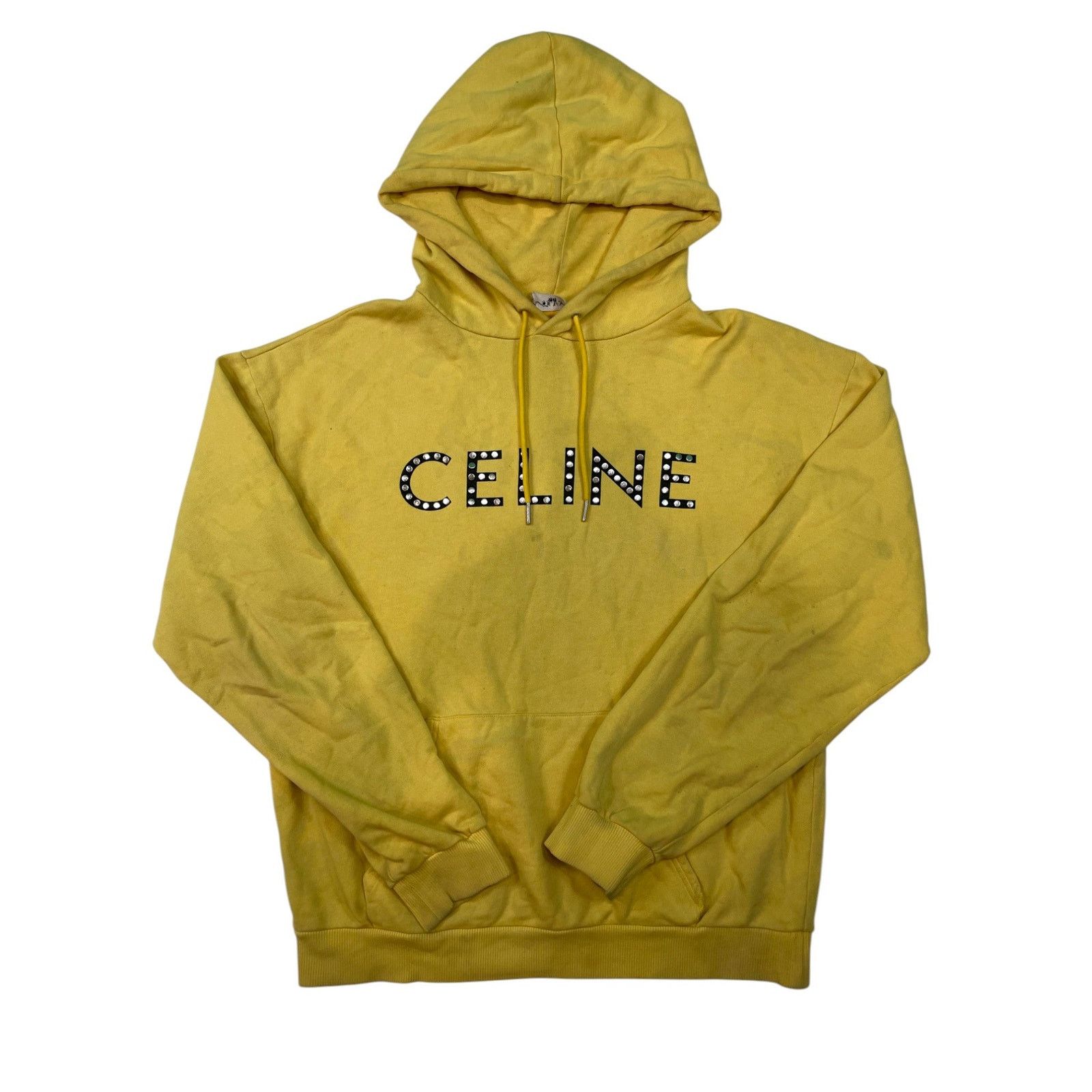 Celine Celine Studded Yellow Hoodie Size M / US 6-8 / IT 42-44 - 1 Thumbnail