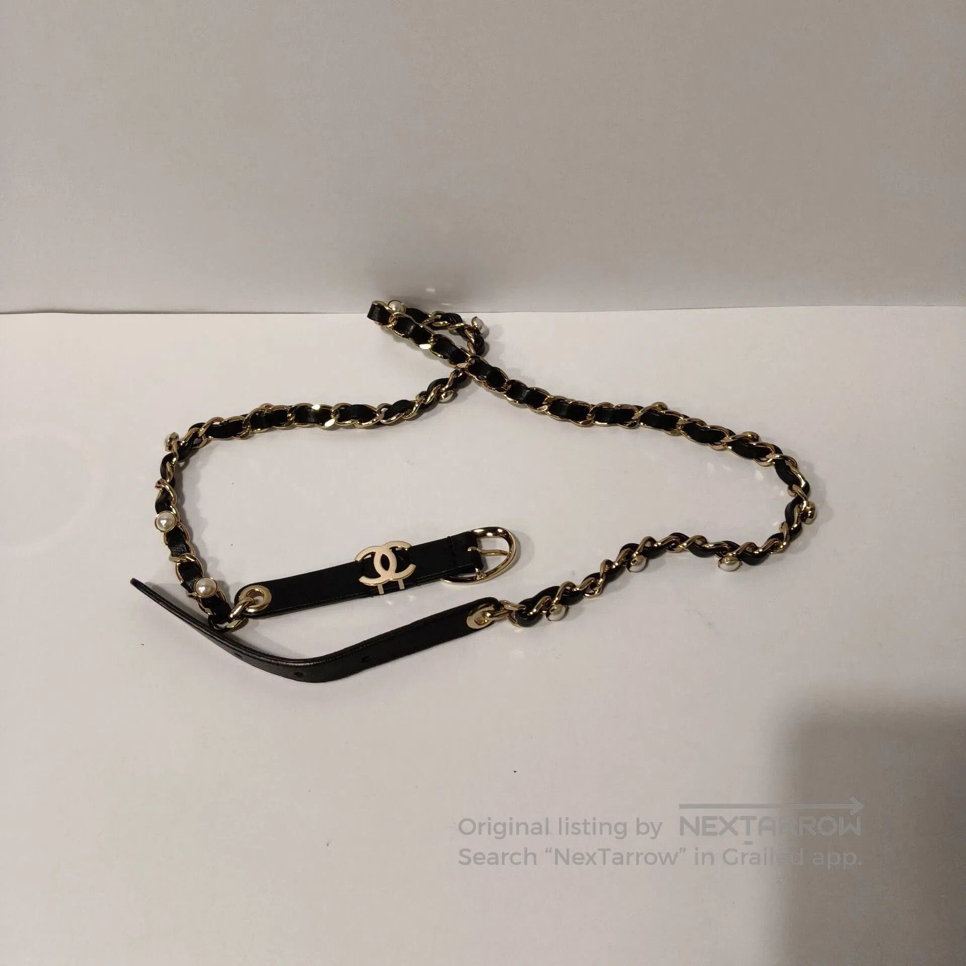 Chanel Chanel Black Gold Chain Waist Chain. Size ONE SIZE - 1 Thumbnail
