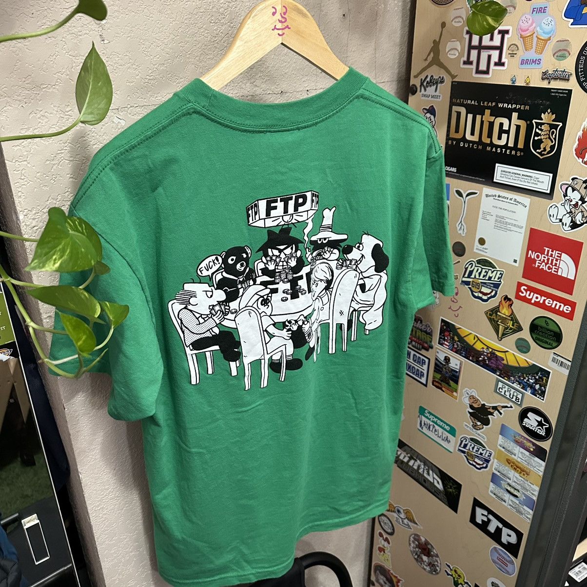 Fuck The Population FTP poker tee green L Size US L / EU 52-54 / 3 - 4 Thumbnail
