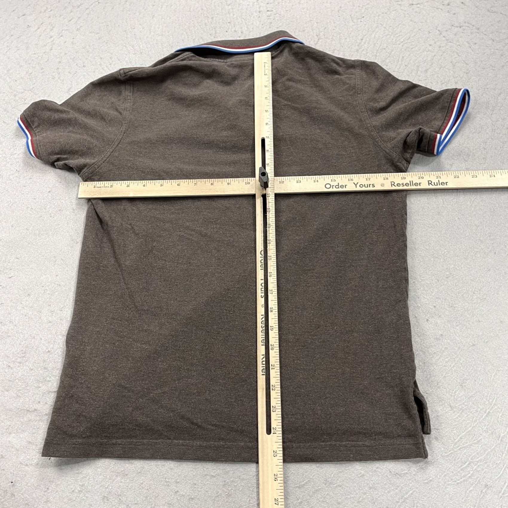 Psycho Bunny Psycho Bunny Polo Shirt Mens Small Brown 100% Cotton Pima Logo Casual Short Sleeve Knit Polo Shirt Size US S / EU 44-46 / 1 - 7 Thumbnail
