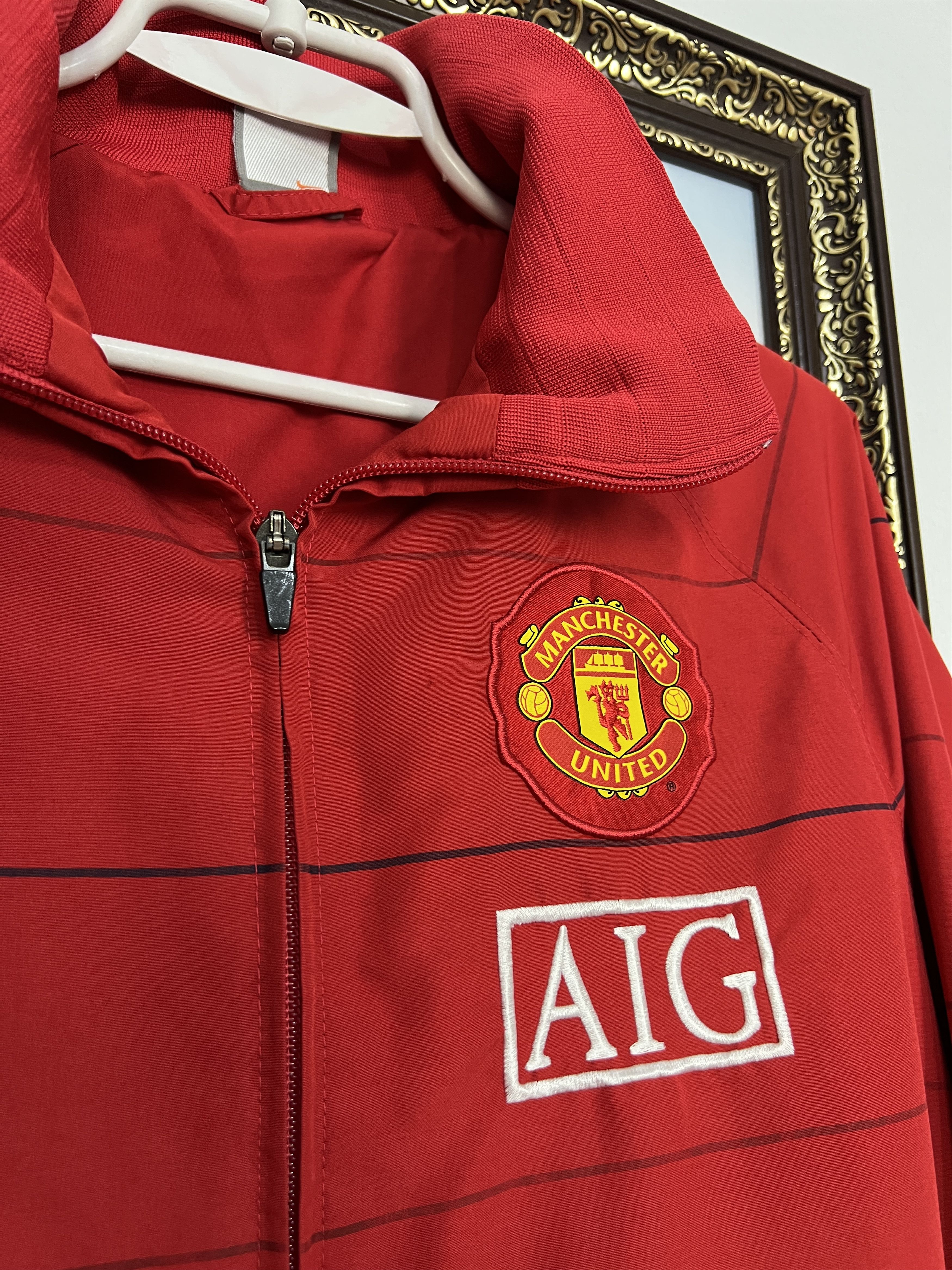 Nike Manchester United Football Jacket Soccer Track Top Zip Size US M / EU 48-50 / 2 - 4 Thumbnail