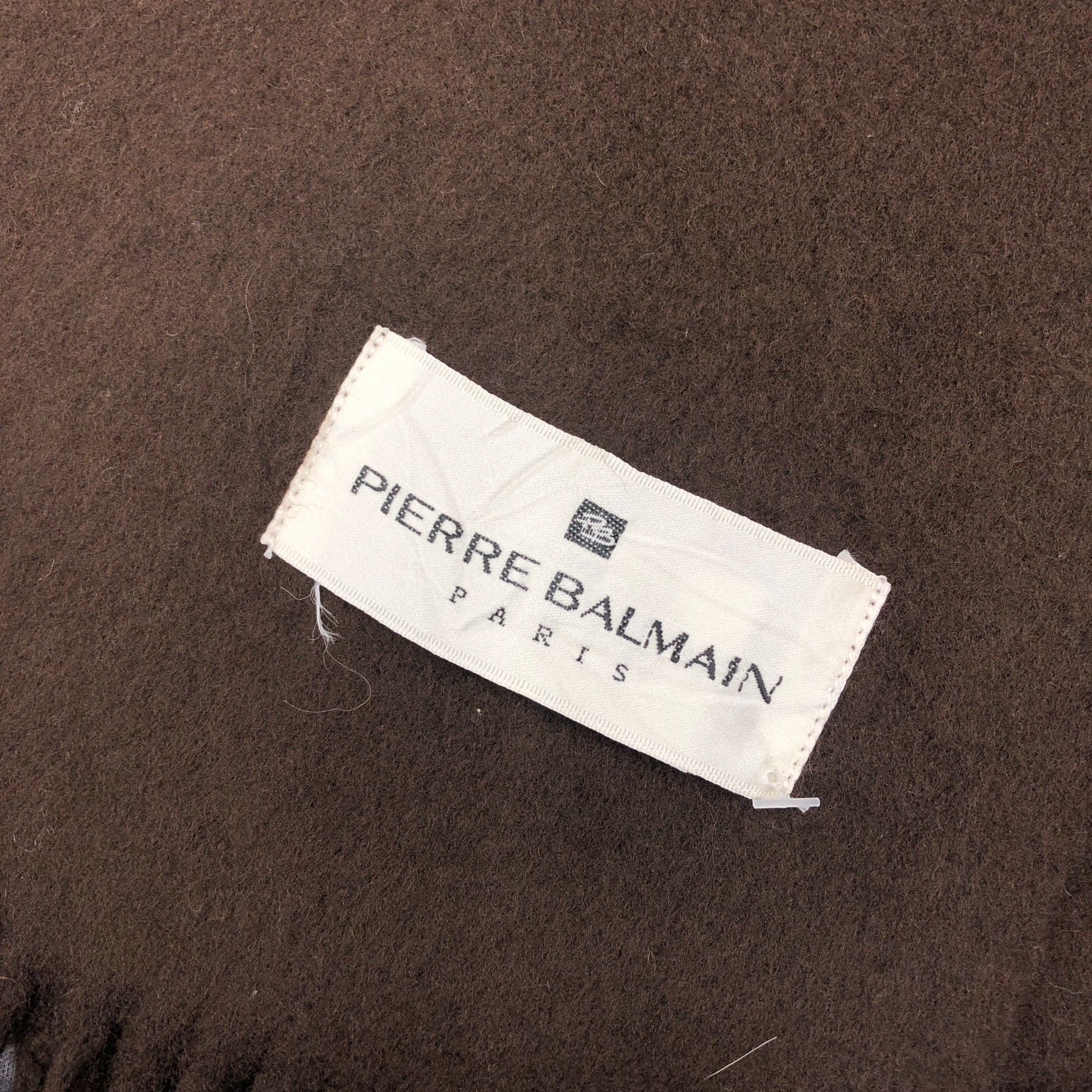 Japanese Brand Vintage Pierre Balmain Scarf Muffler Wool Witner Scarves Size ONE SIZE - 4 Thumbnail